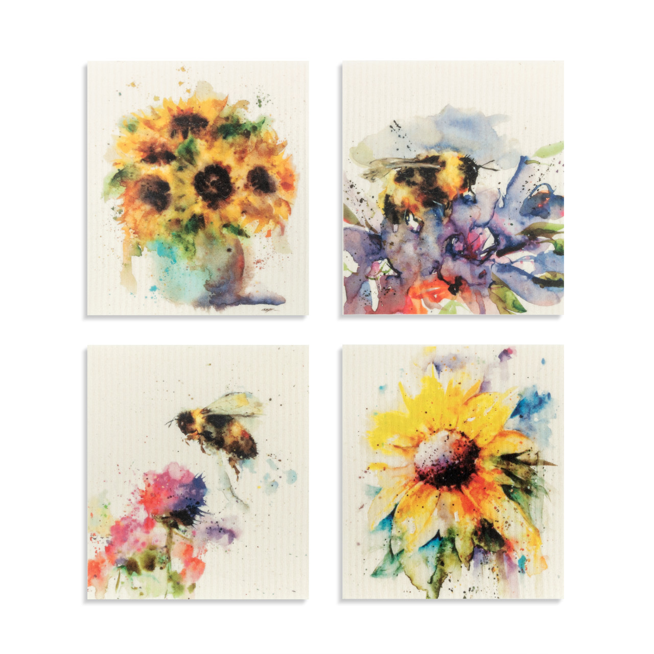 Sunflower Dish Cloths - 4 thumbnail