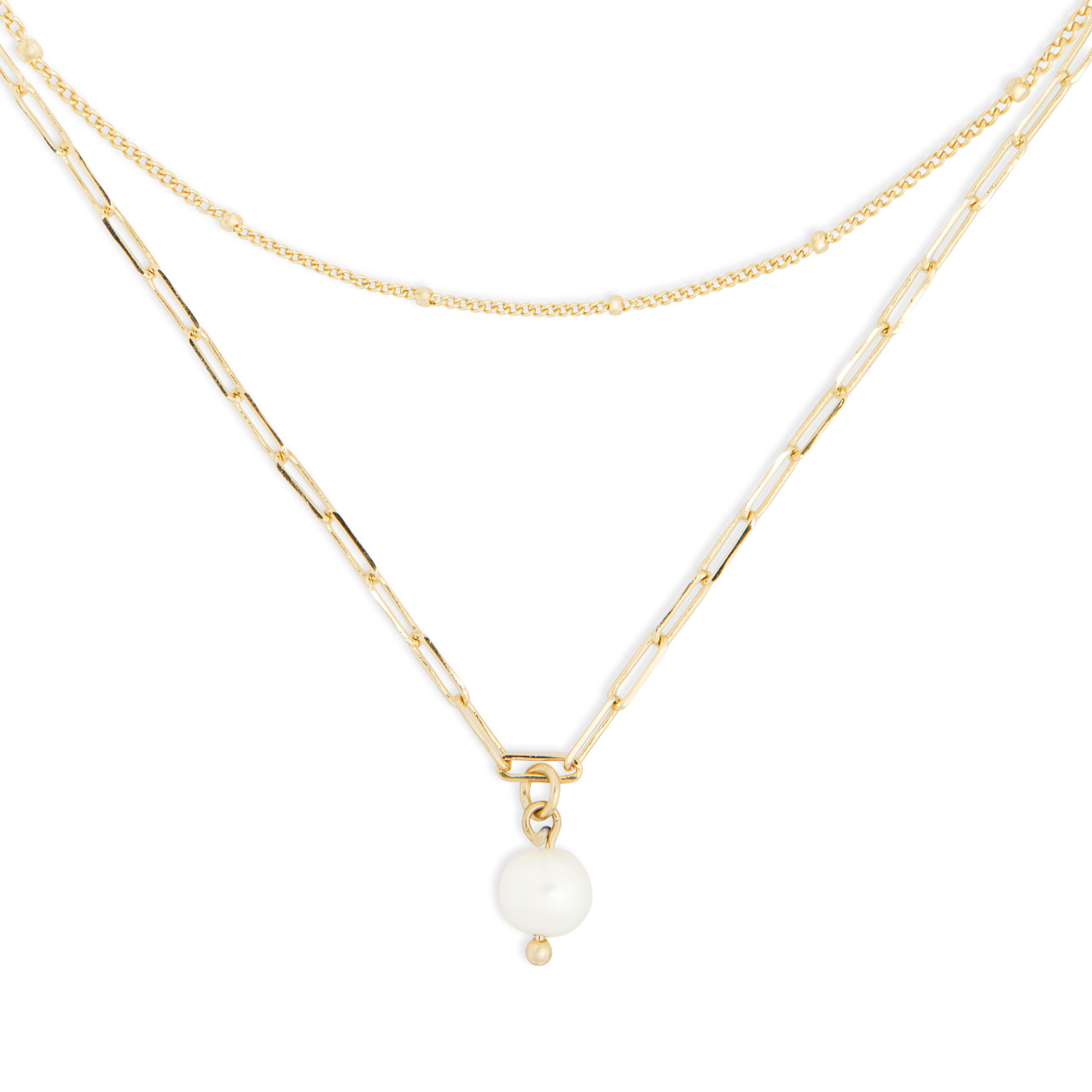 Pearls From Within Necklace - Gold thumbnail