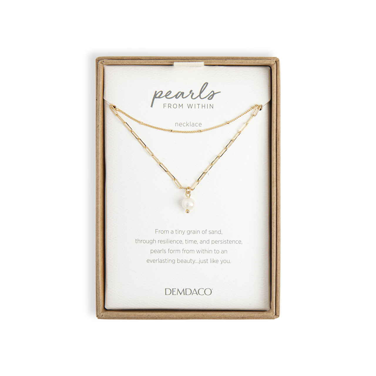 Pearls From Within Necklace - Gold thumbnail