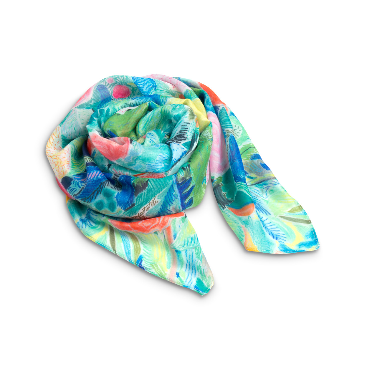 ArtLifting Rectangle Scarf - Floral Black thumbnail