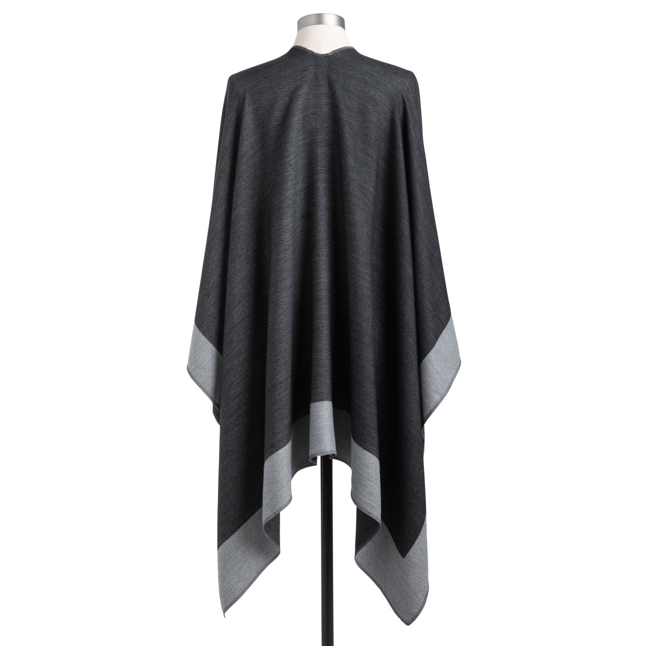 Reversible Kimono - Black  and Gray thumbnail
