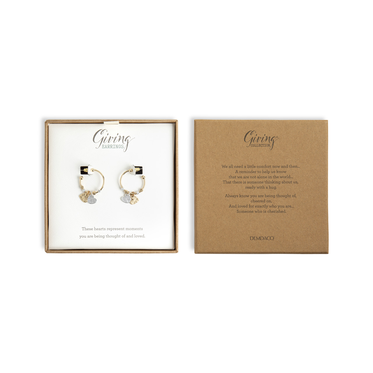 Giving Earrings - Double Heart thumbnail