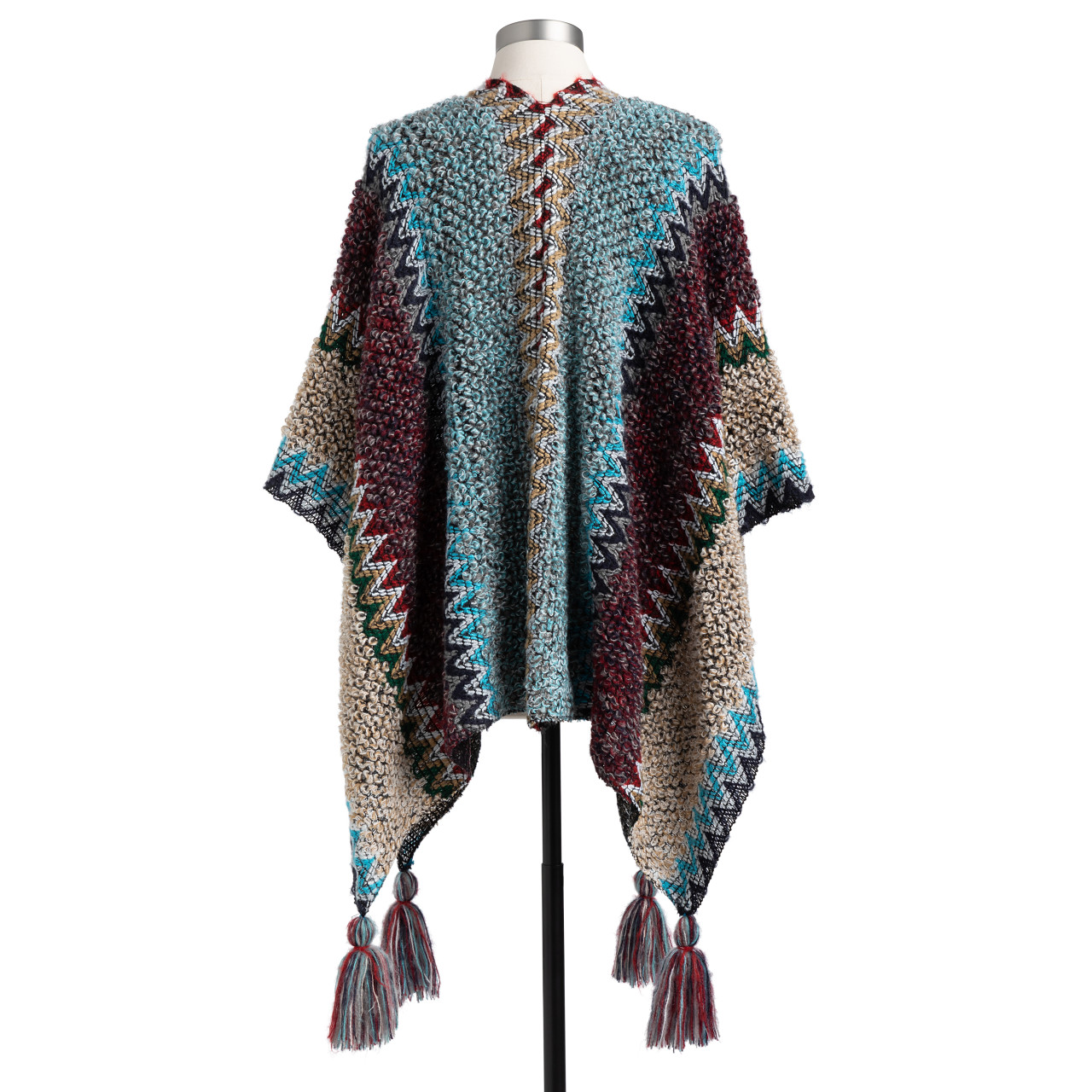 ZigZag Boucle Kimono - Turquoise Mix thumbnail