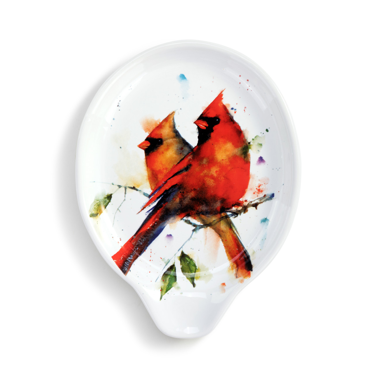 Cardinal Pair Oval Spoon Rest thumbnail
