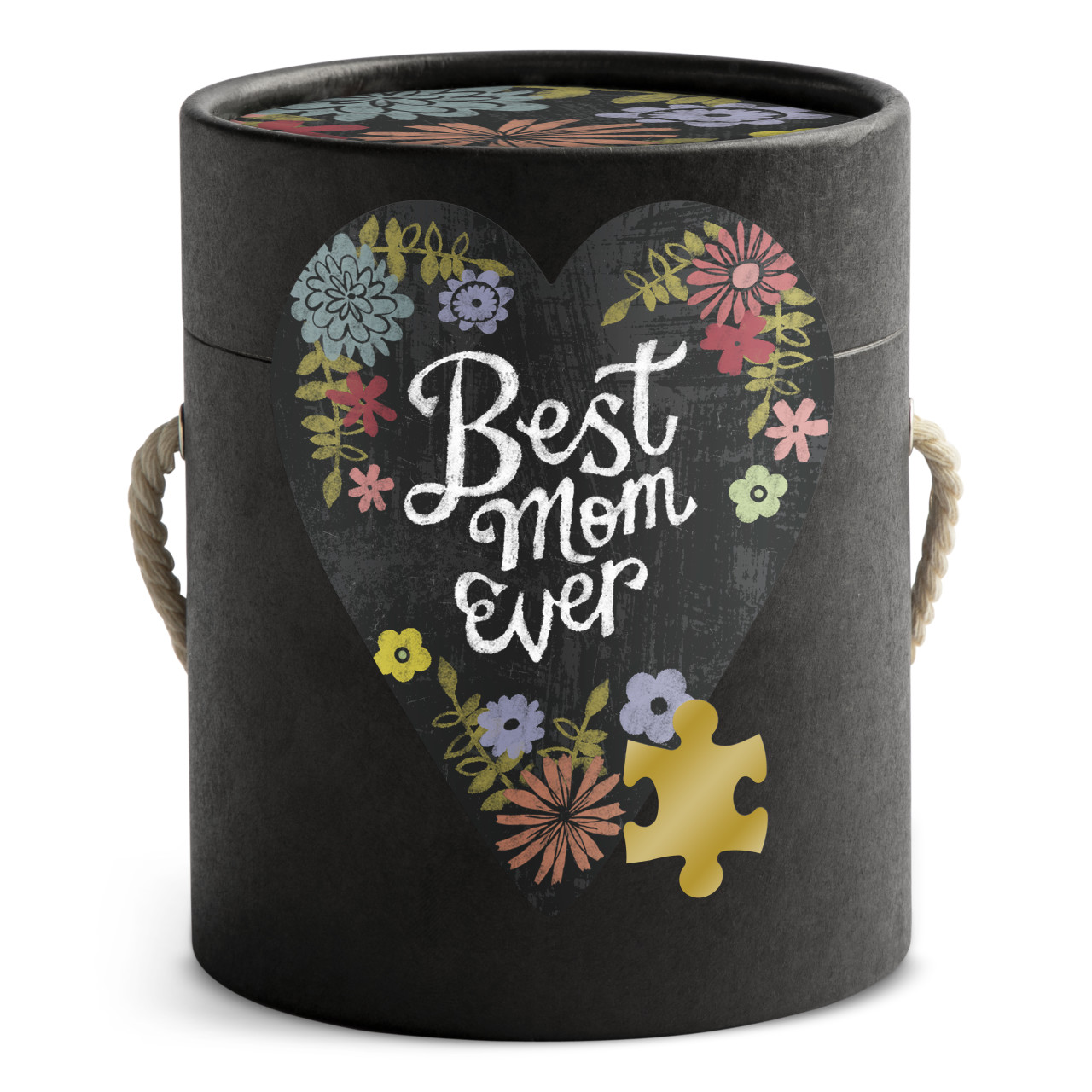 Best Mom Ever Art Heart Gift Puzzle thumbnail