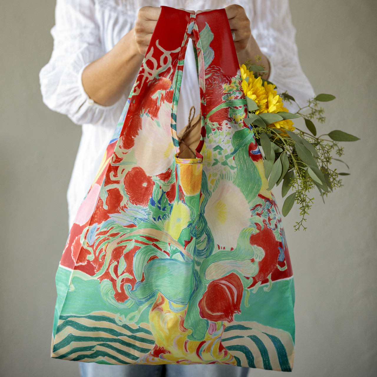 ArtLifting Tote-Floral Stripes thumbnail