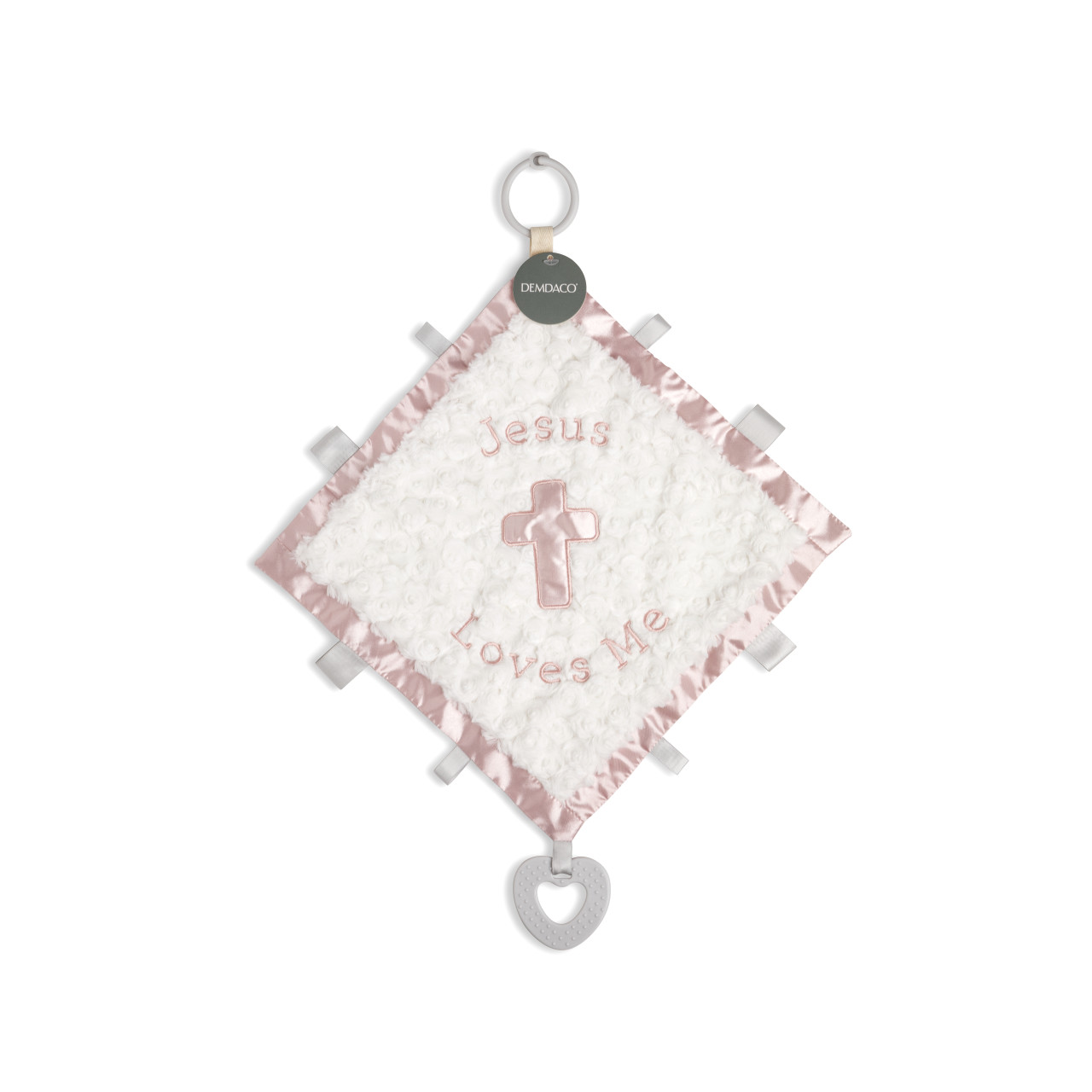 Jesus Loves Me Activity Blankie - Pink thumbnail