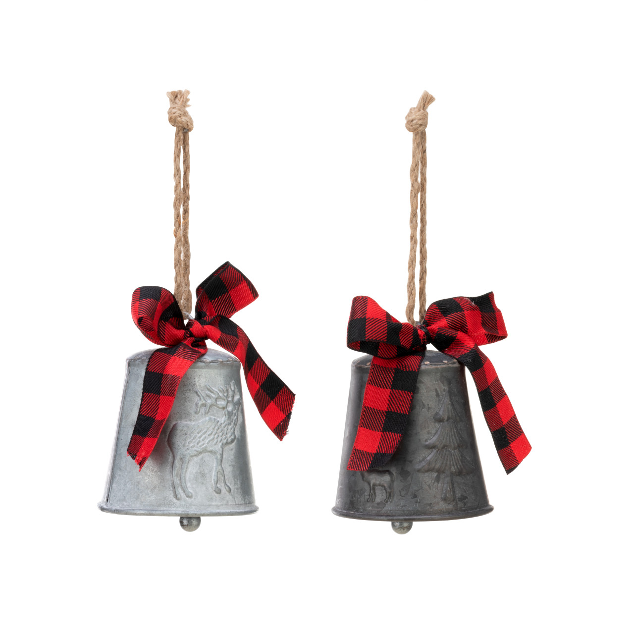 Metal Bell Ornaments - 2 Assorted thumbnail