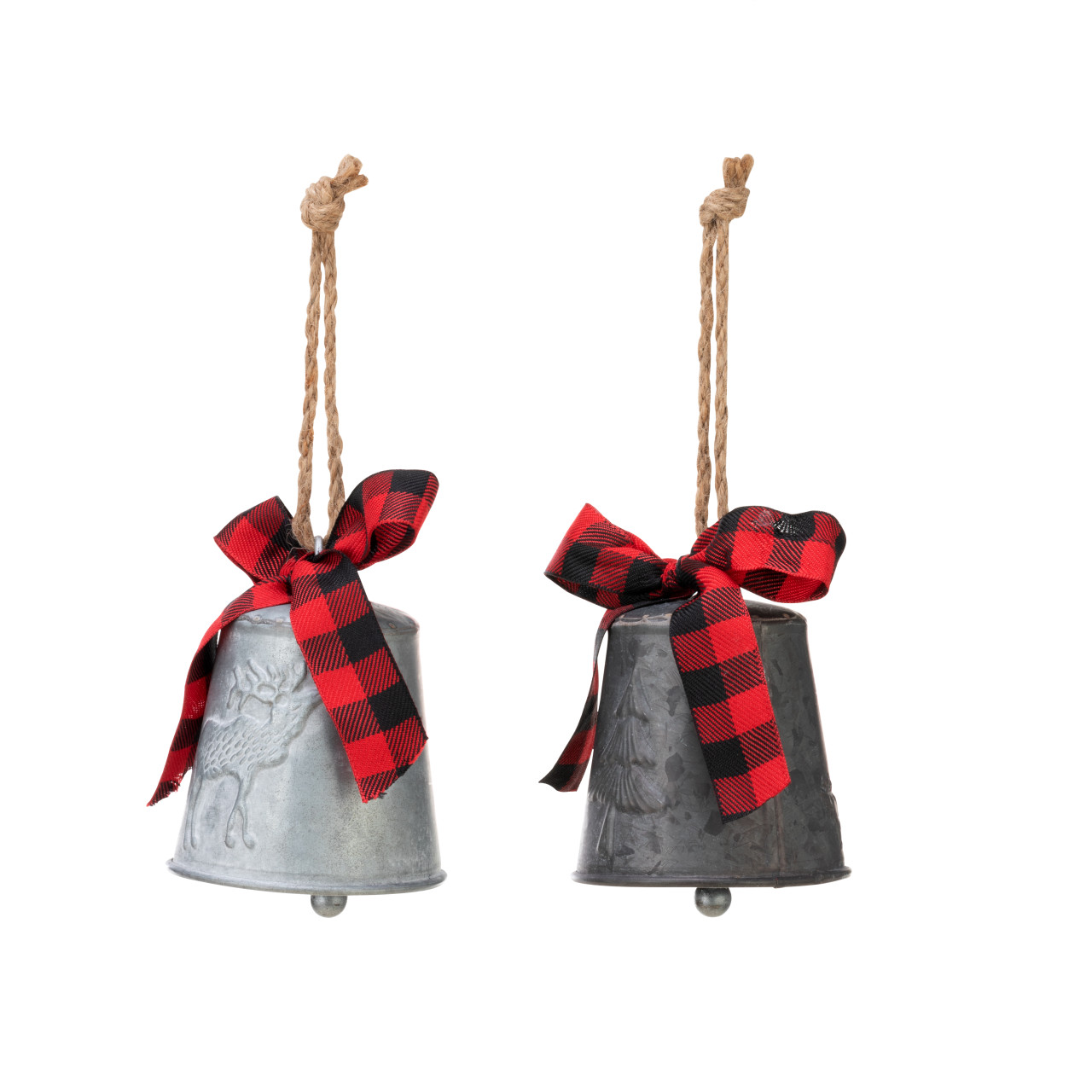 Metal Bell Ornaments - 2 Assorted thumbnail