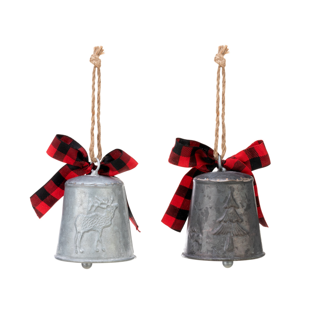 Metal Bell Ornaments - 2 Assorted thumbnail