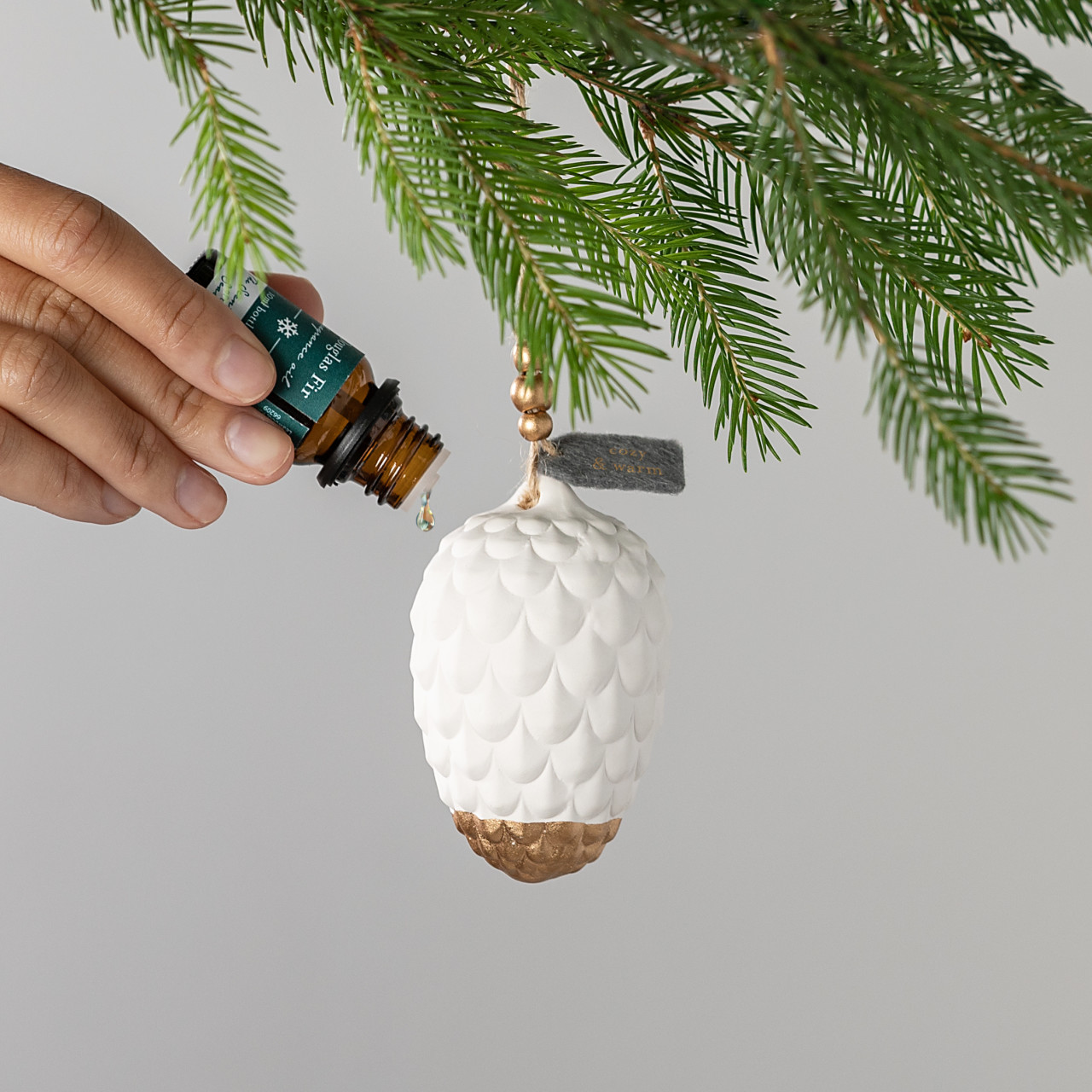 Pine Cone Fragrance Oil Diffuser Ornament thumbnail
