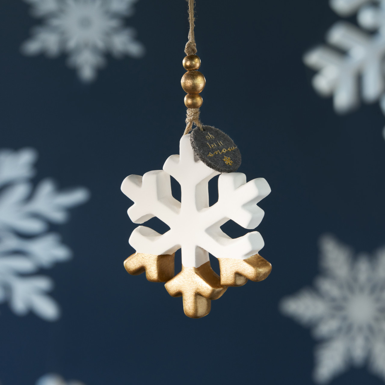 Snowflake Fragrance Oil Diffuser Ornament thumbnail