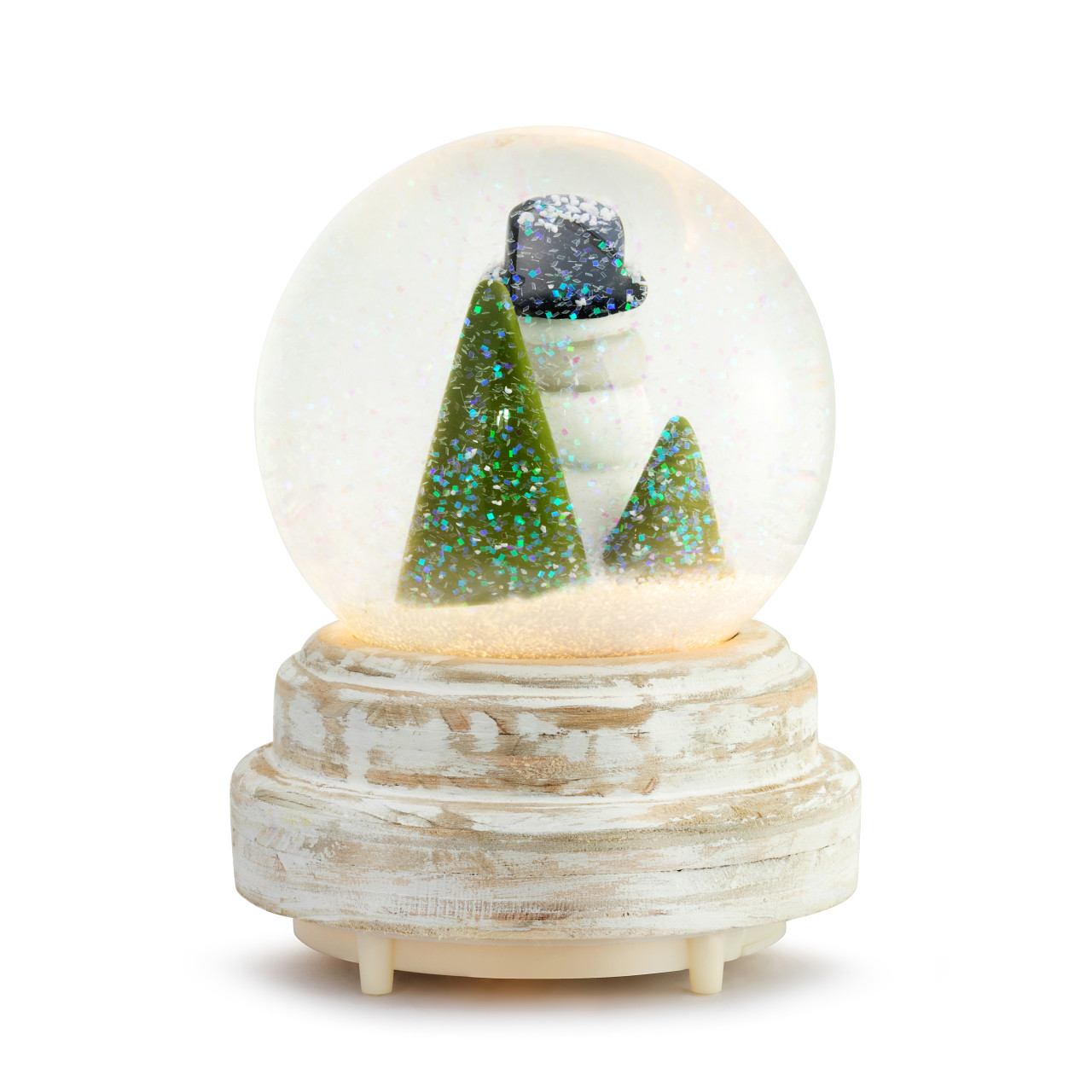 Snow Day Holiday Lit Musical Snowman Snow Globe 4" x 4.25" x 6" thumbnail