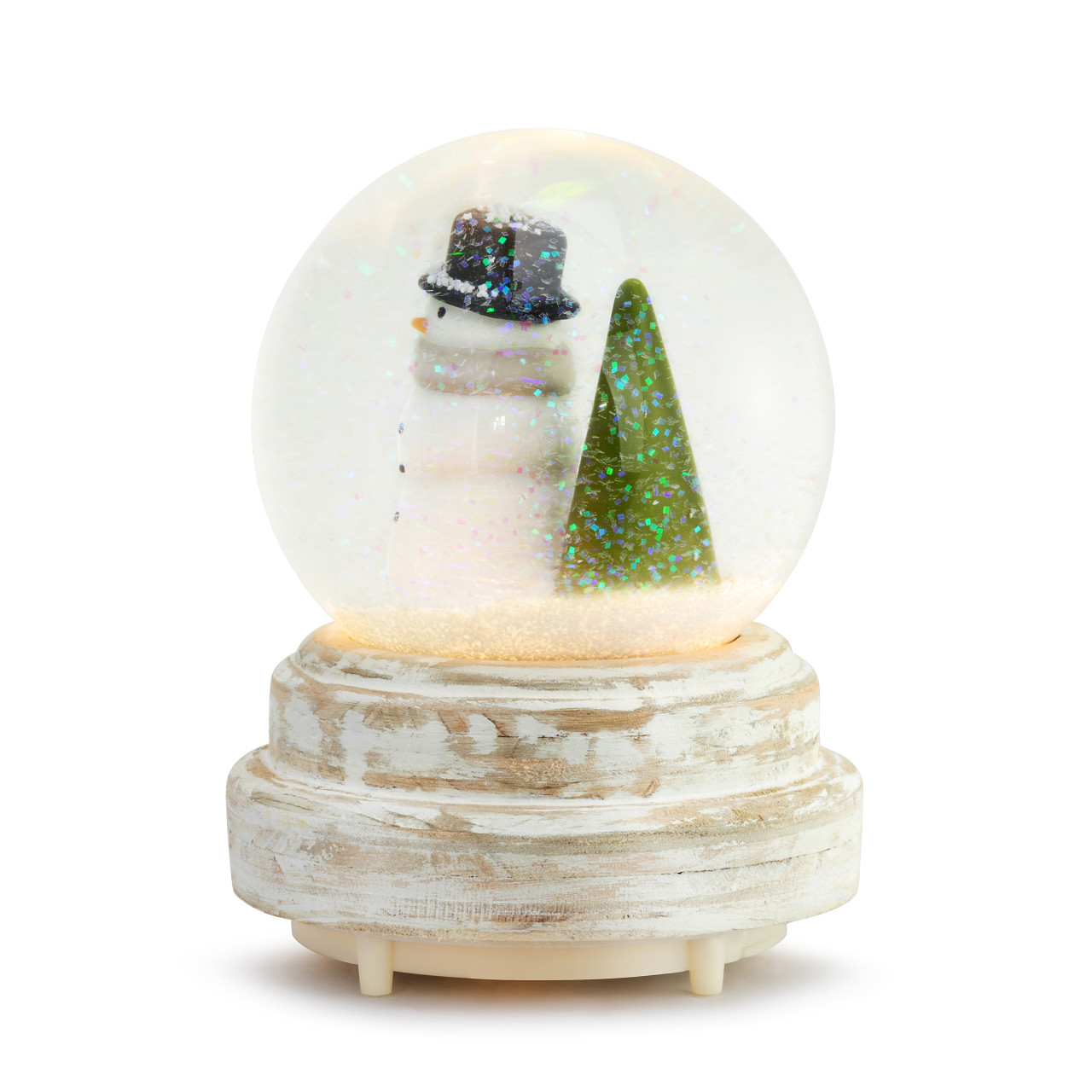 Snow Day Holiday Lit Musical Snowman Snow Globe 4" x 4.25" x 6" thumbnail
