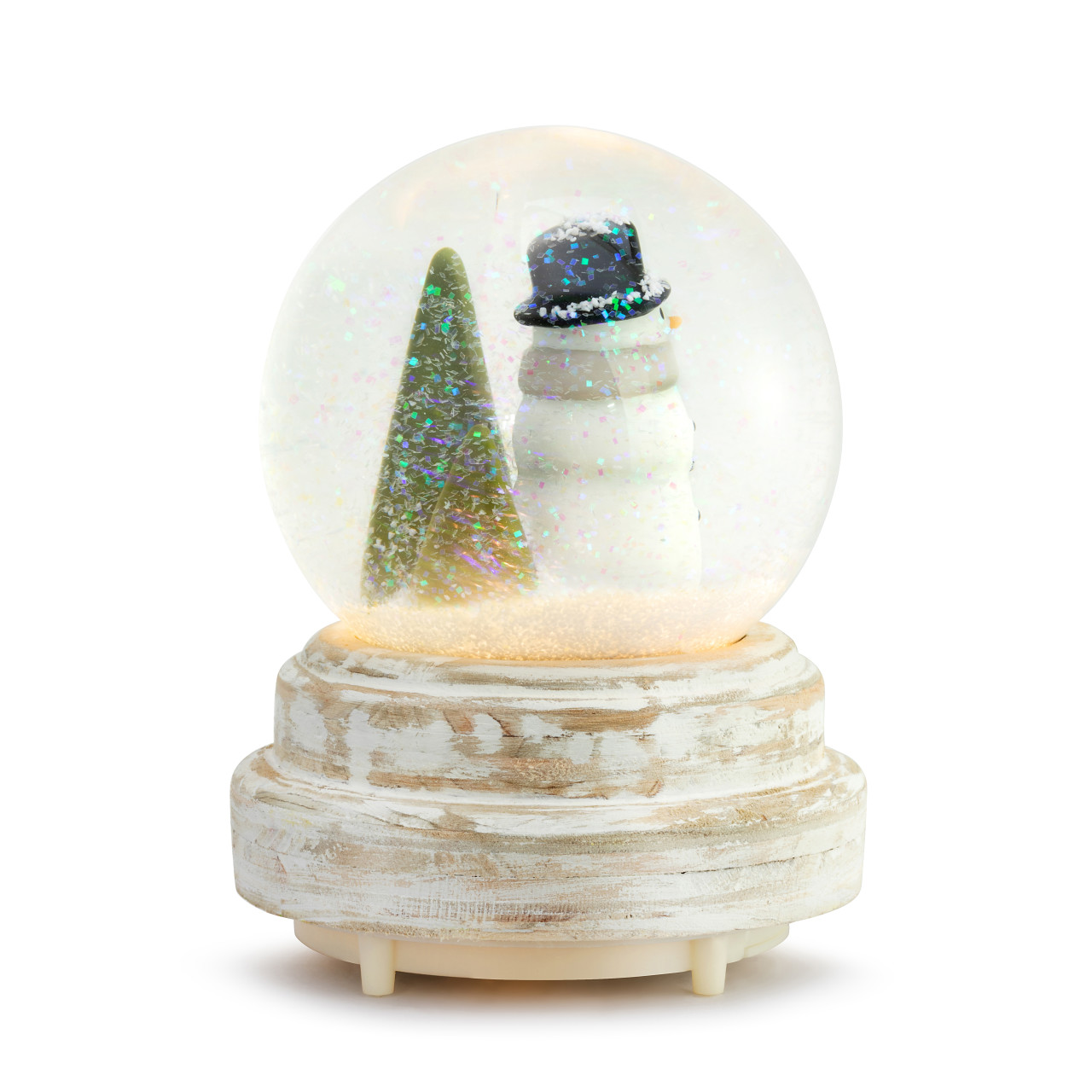 Snow Day Holiday Lit Musical Snowman Snow Globe 4" x 4.25" x 6" thumbnail