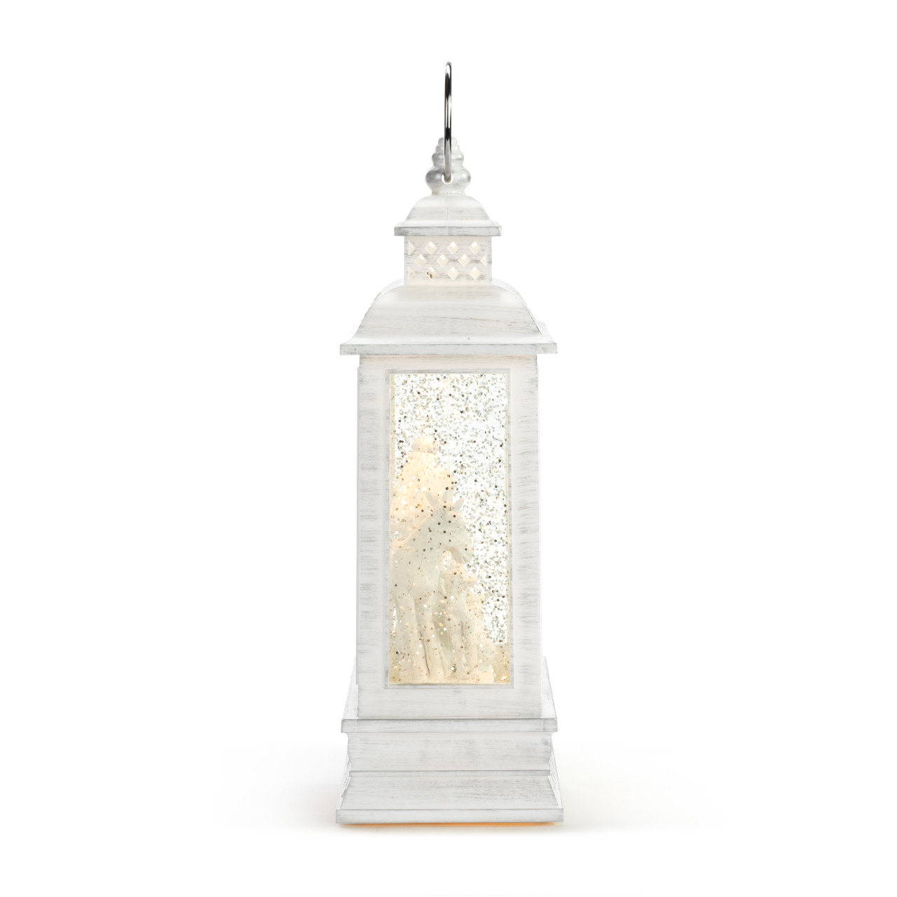 Faithful Finds Holiday Lit Nativity Stable Scene Lantern 6.25" x 10" thumbnail