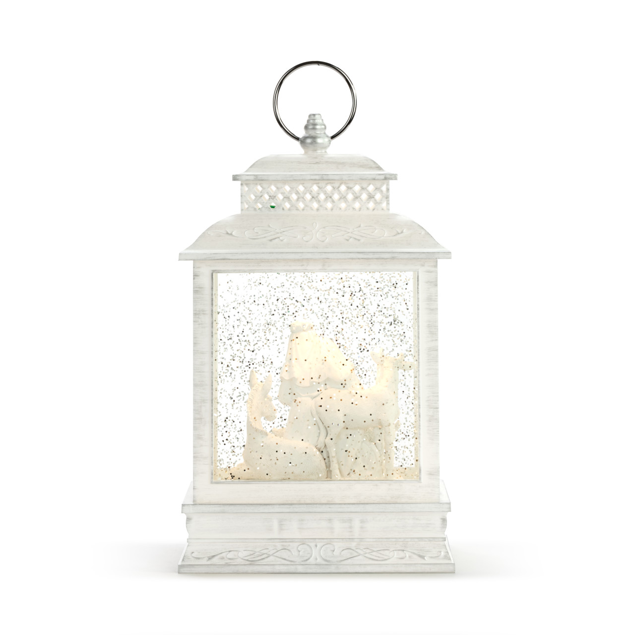 Faithful Finds Holiday Lit Nativity Stable Scene Lantern 6.25" x 10" thumbnail