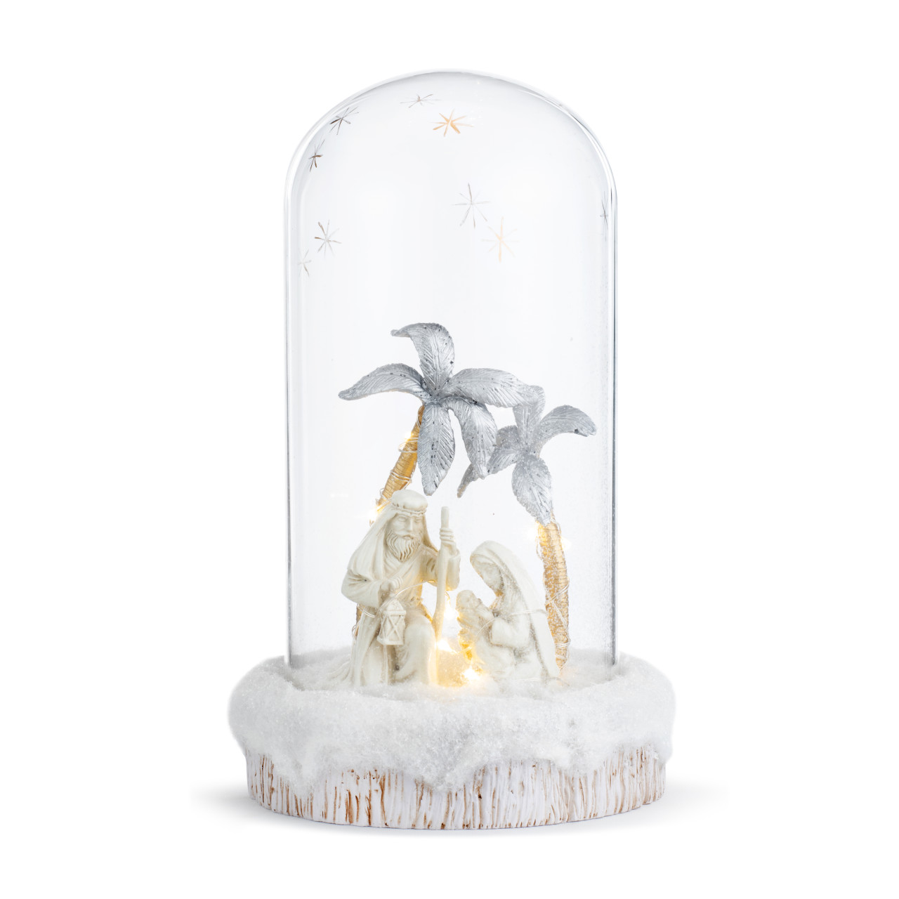 Large Glass Holy Family Vignette Cloche thumbnail