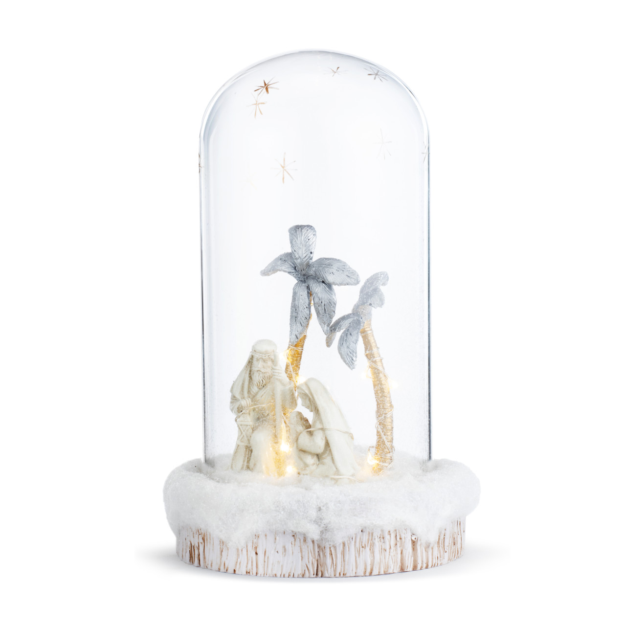 Large Glass Holy Family Vignette Cloche thumbnail