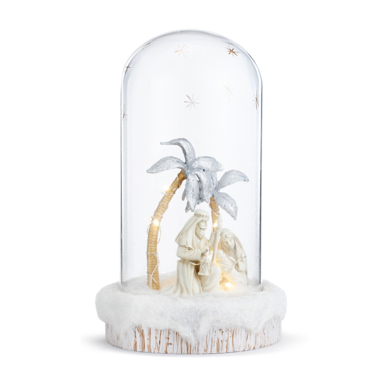 Large Glass Holy Family Vignette Cloche thumbnail