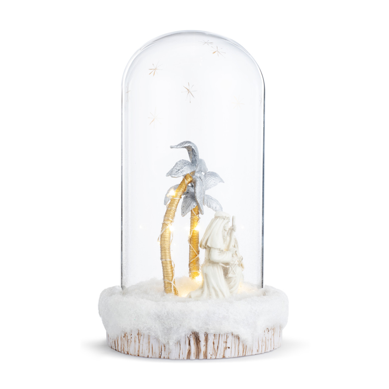 Large Glass Holy Family Vignette Cloche thumbnail