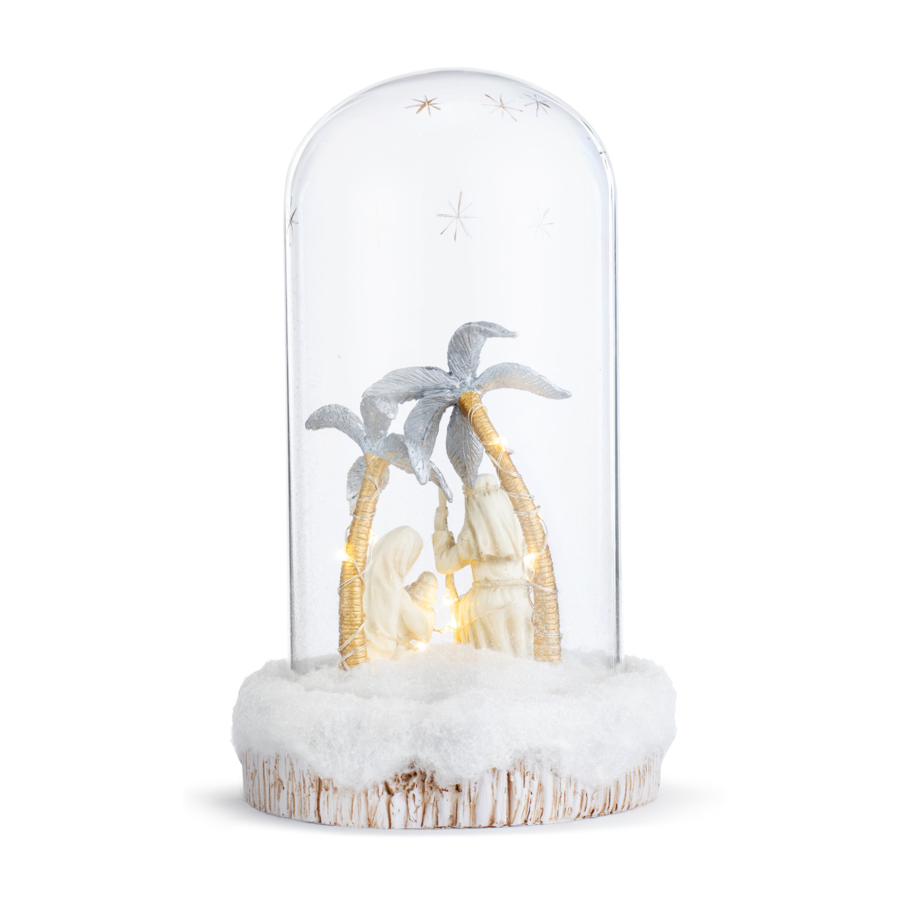Large Glass Holy Family Vignette Cloche thumbnail