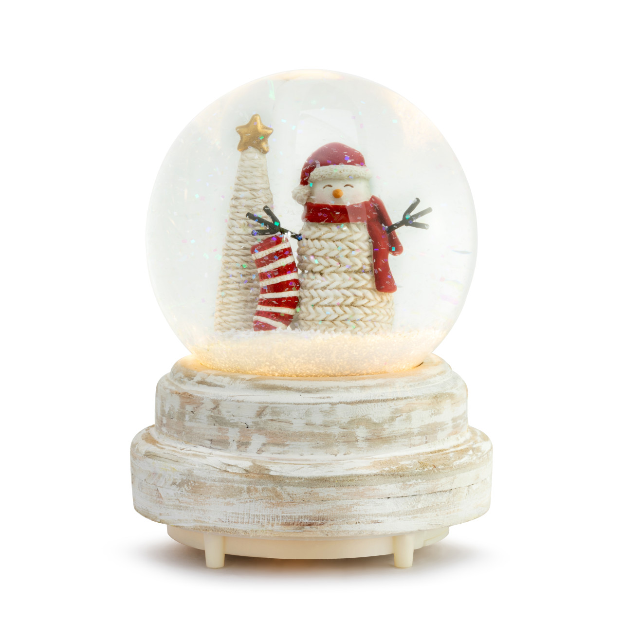 Cozy Time Snowman Musical Christmas Carols Snow Globe 4" x 6" thumbnail