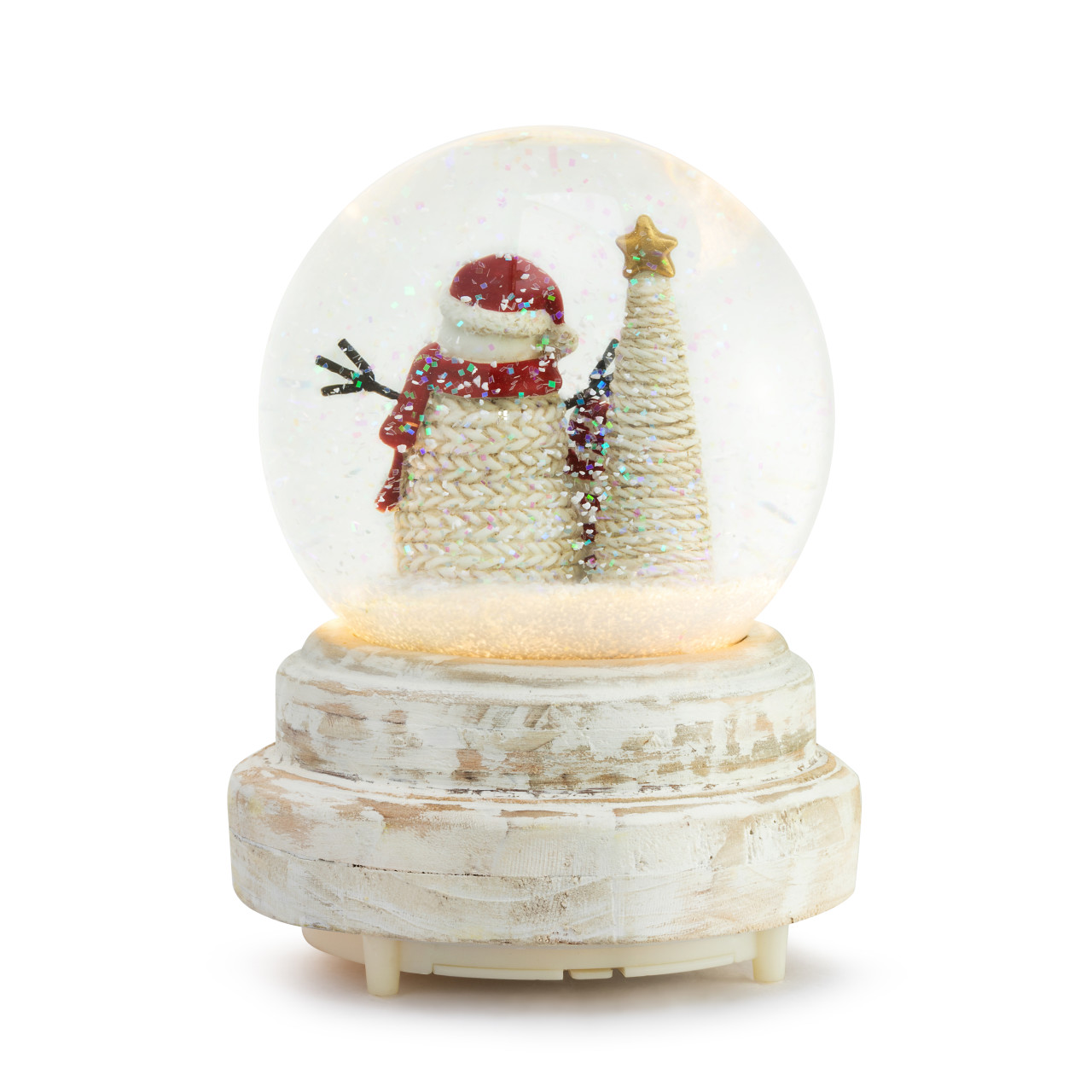 Cozy Time Snowman Musical Christmas Carols Snow Globe 4" x 6" thumbnail