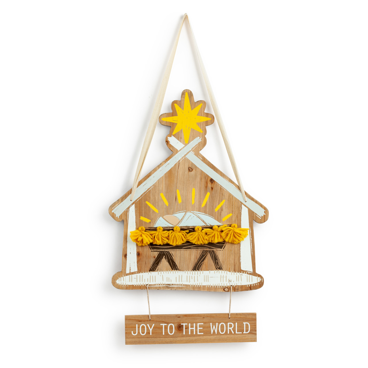 Joy To The World Nativity Door Hanger thumbnail