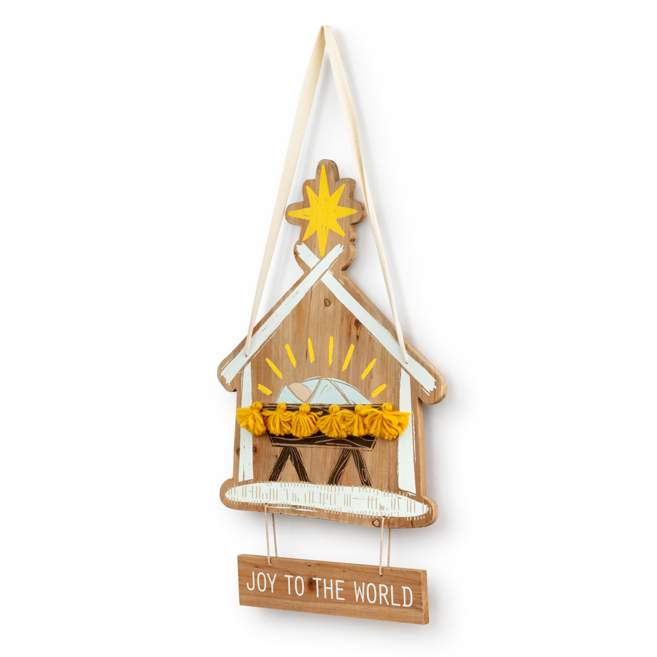 Joy To The World Nativity Door Hanger thumbnail