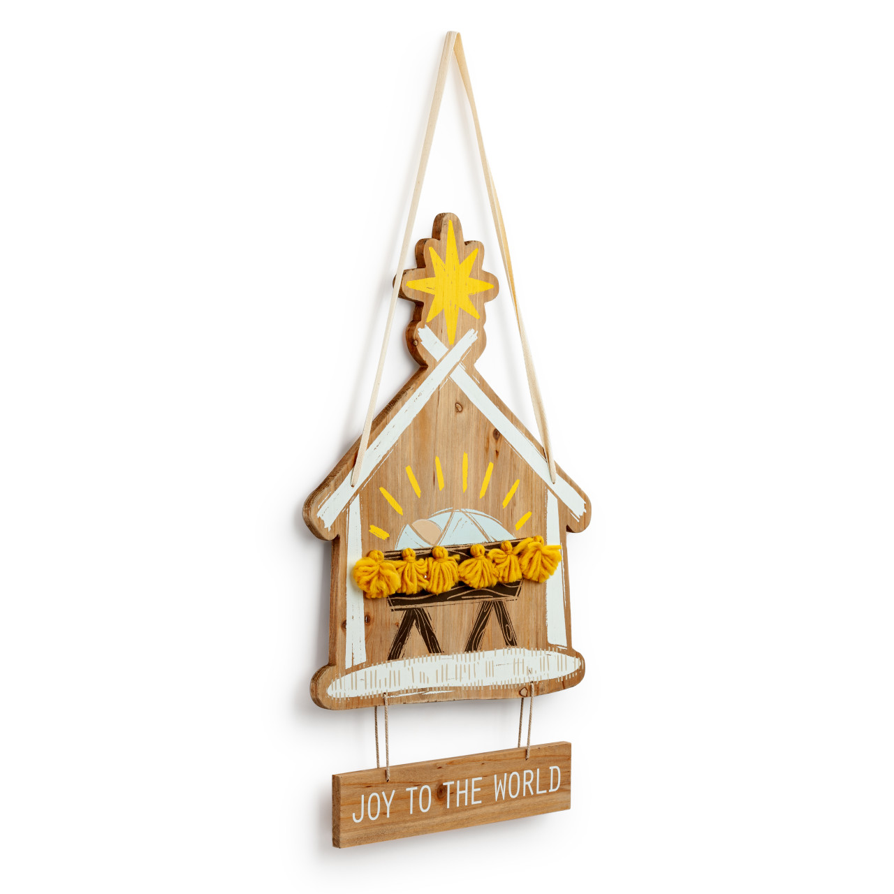 Joy To The World Nativity Door Hanger thumbnail