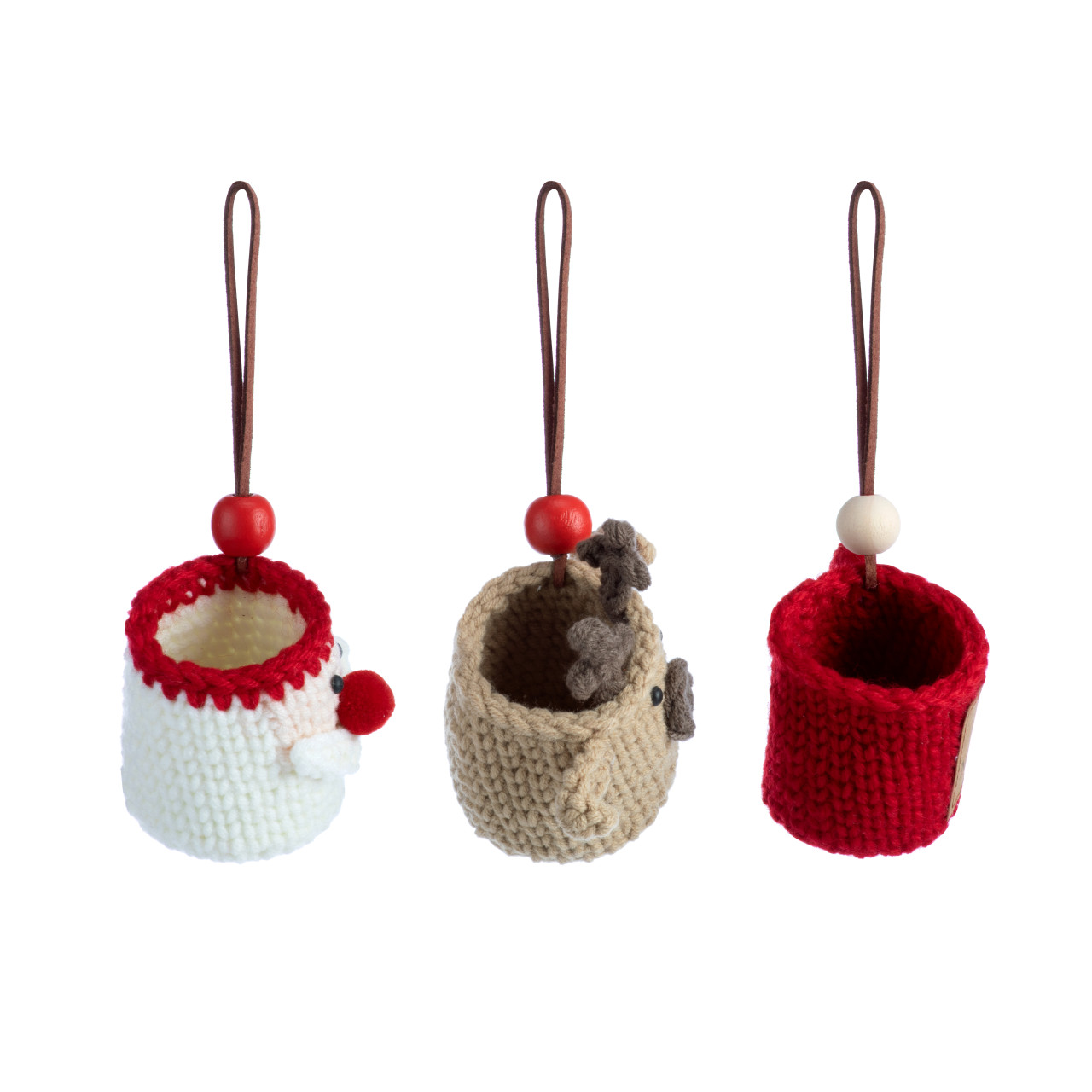 Mini Crochet Coffee Pod Ornaments - 3 Assorted thumbnail