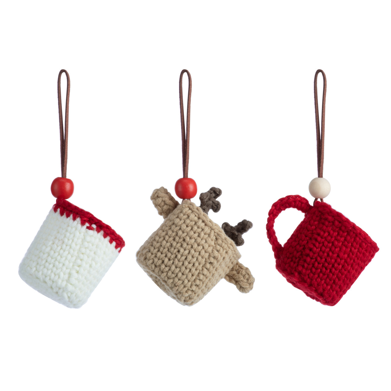 Mini Crochet Coffee Pod Ornaments - 3 Assorted thumbnail