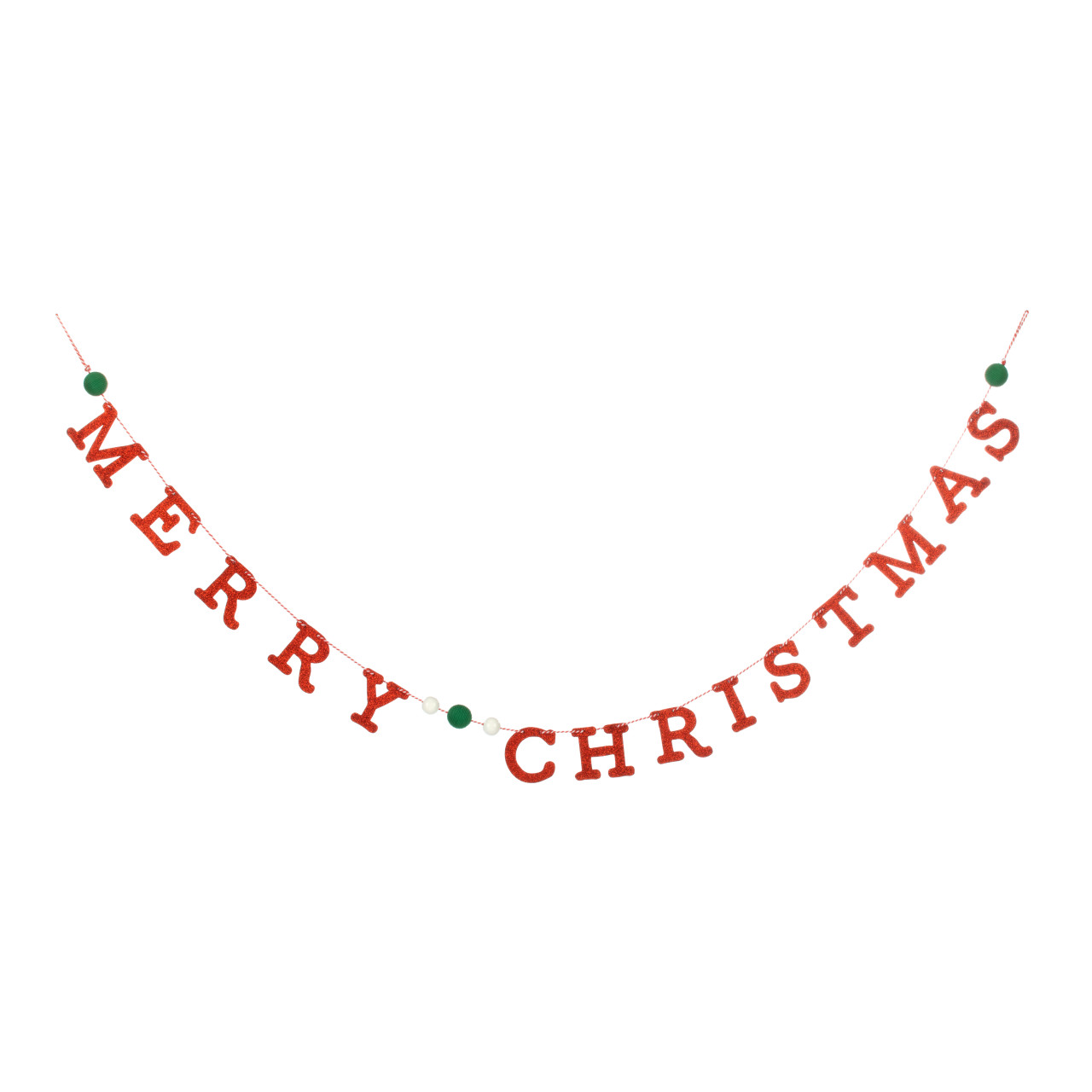 Merry Christmas Beaded Garland thumbnail