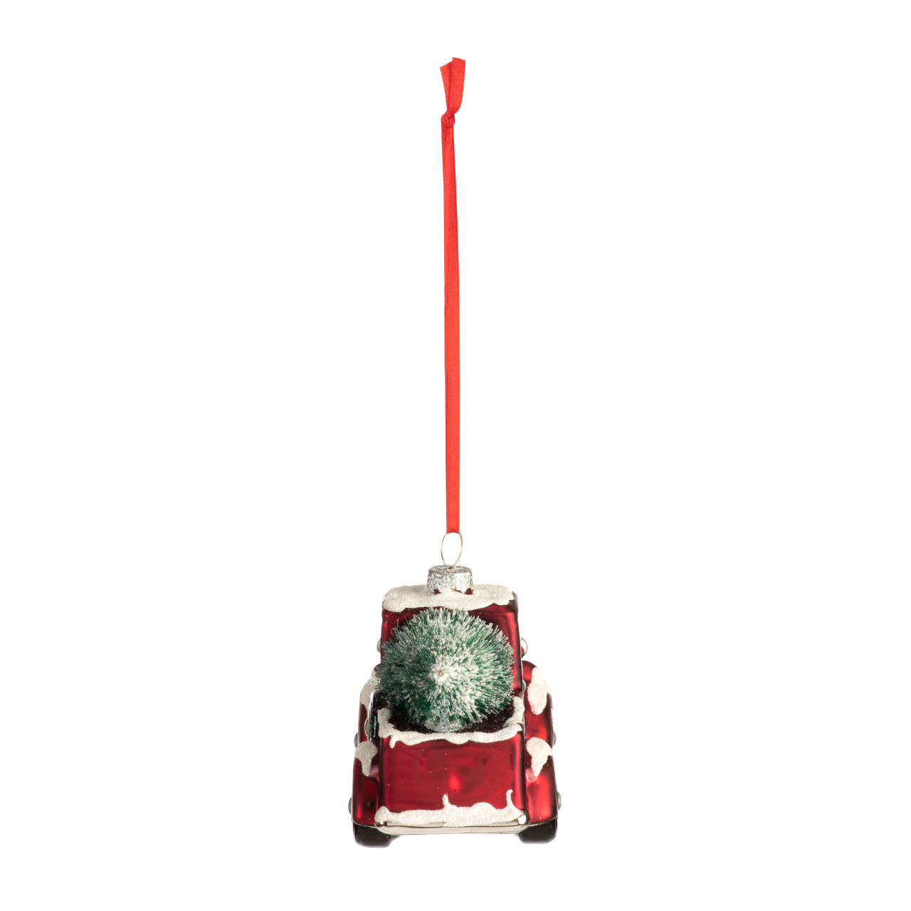 Blown Glass Red Truck Ornament thumbnail