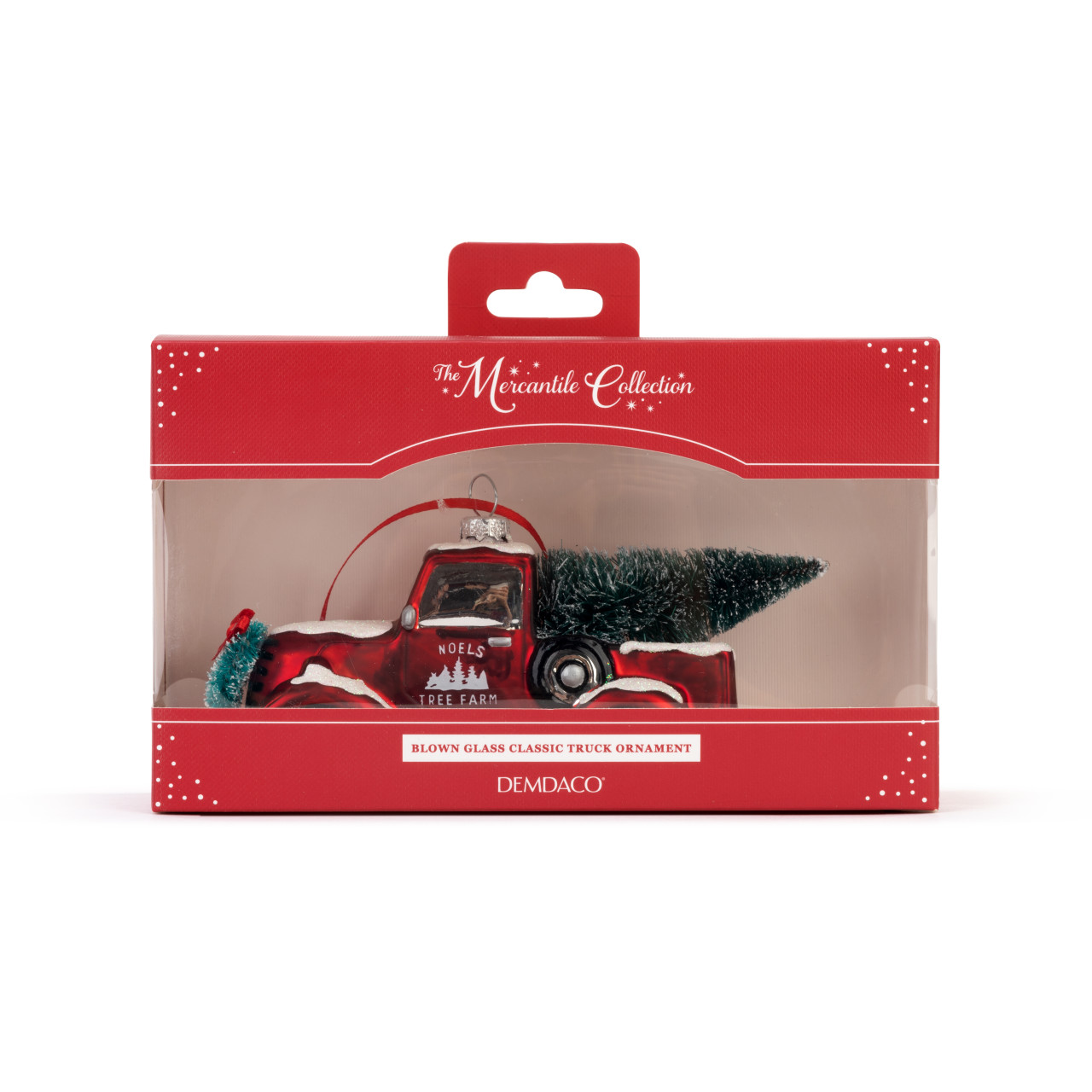 Blown Glass Red Truck Ornament thumbnail