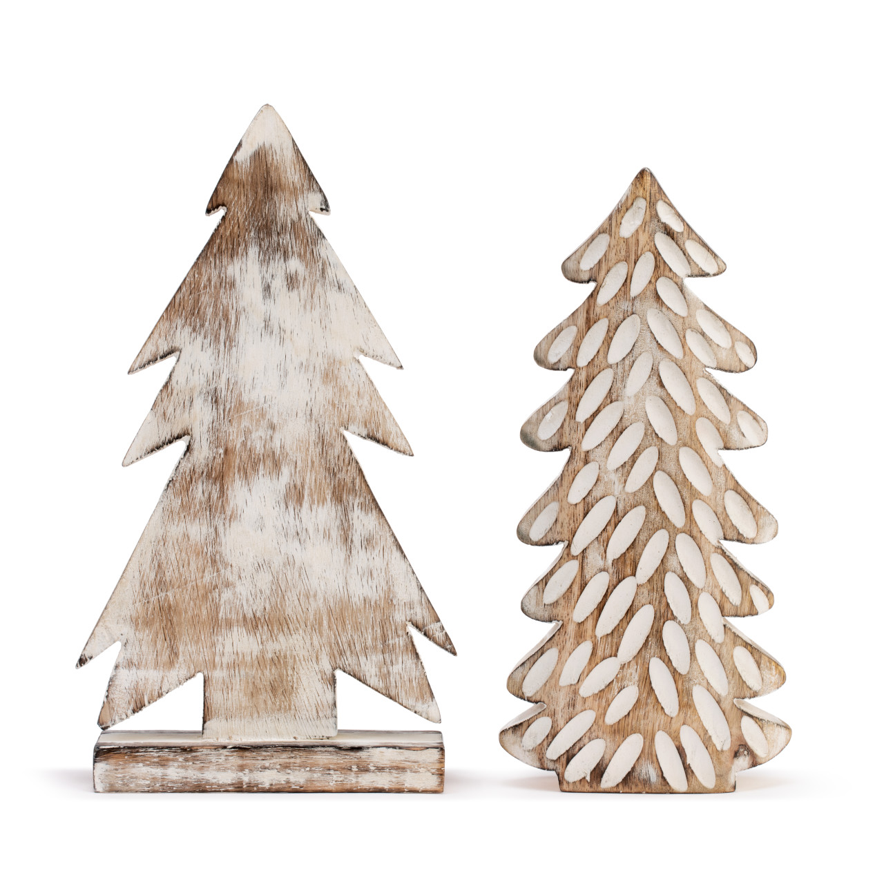 Whitewashed Wood Trees - 2 Assorted thumbnail