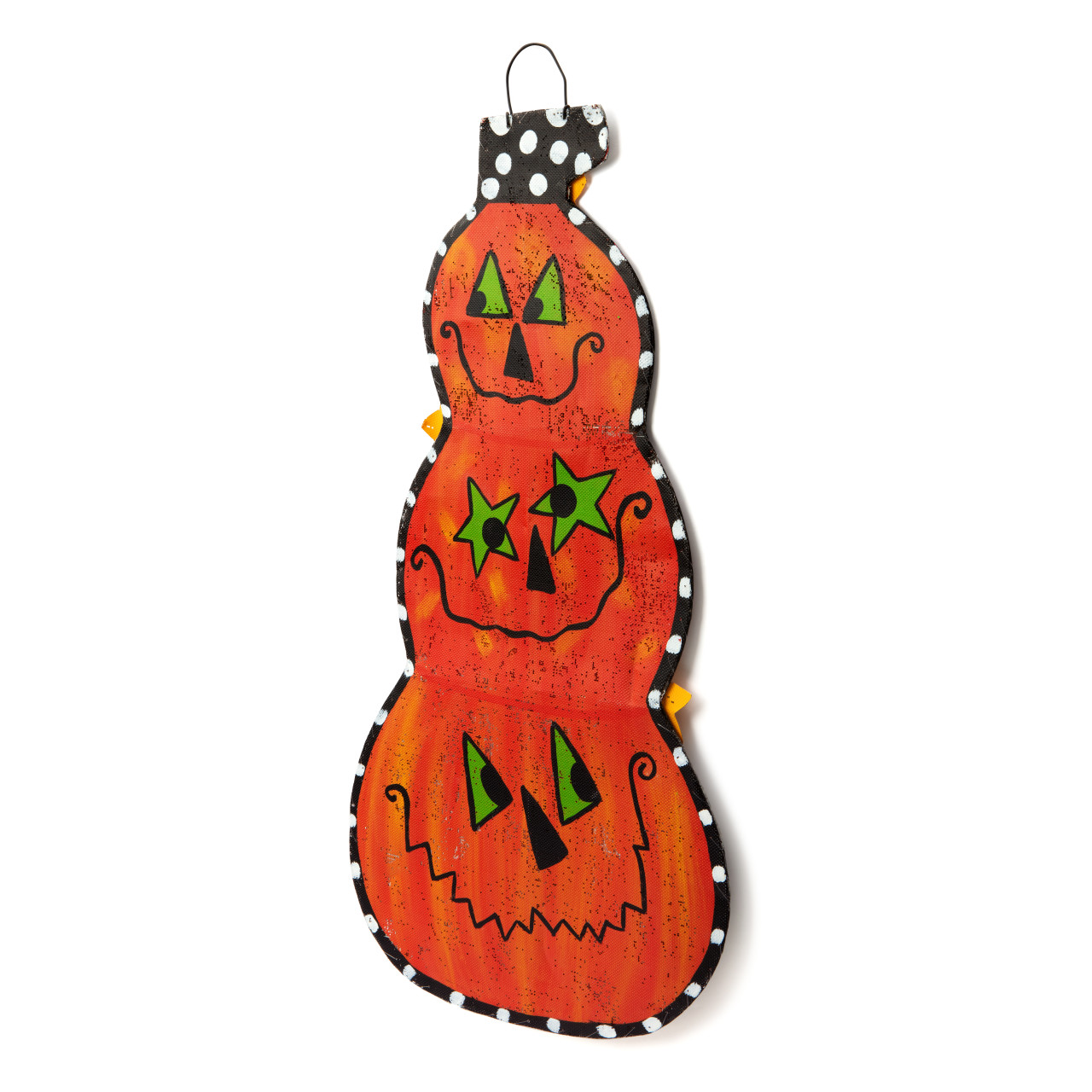 Screenings Halloween Reversible Pumpkins Door Hanger 18" x 36" thumbnail