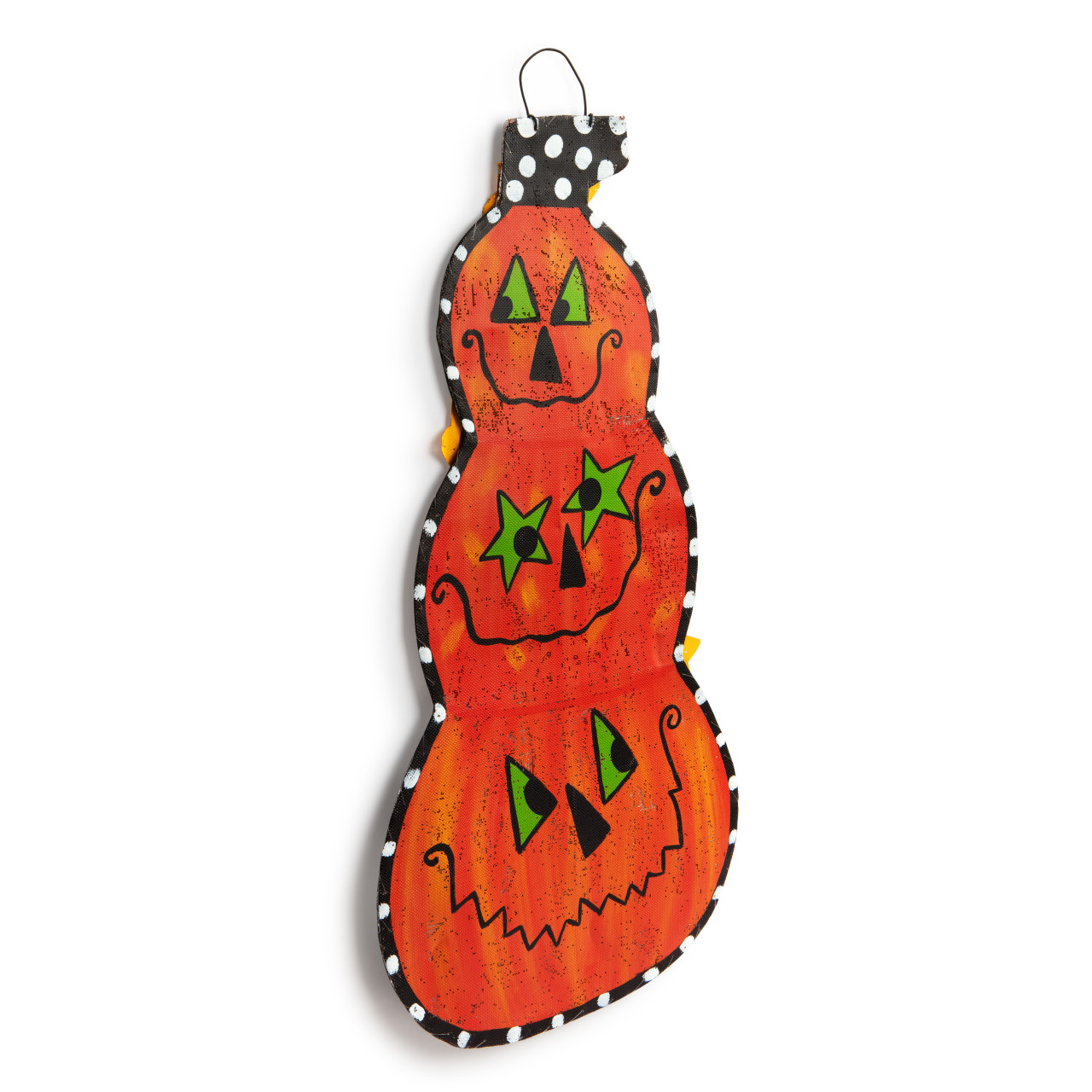 Screenings Halloween Reversible Pumpkins Door Hanger 18" x 36" thumbnail