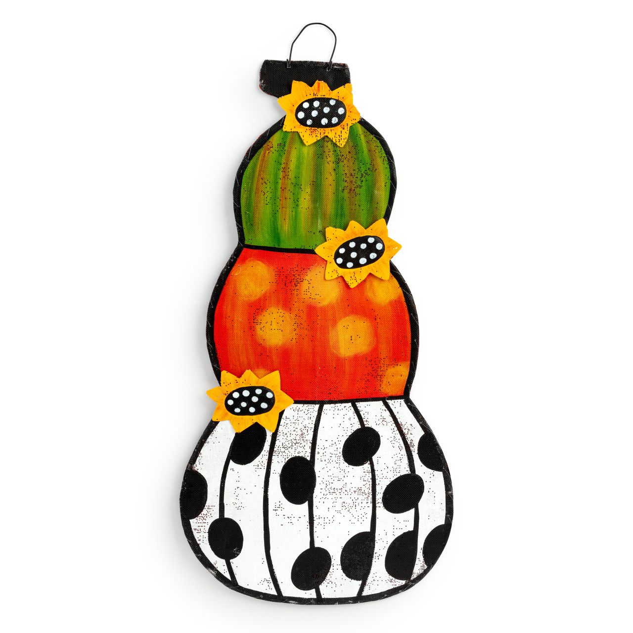 Screenings Halloween Reversible Pumpkins Door Hanger 18" x 36" thumbnail