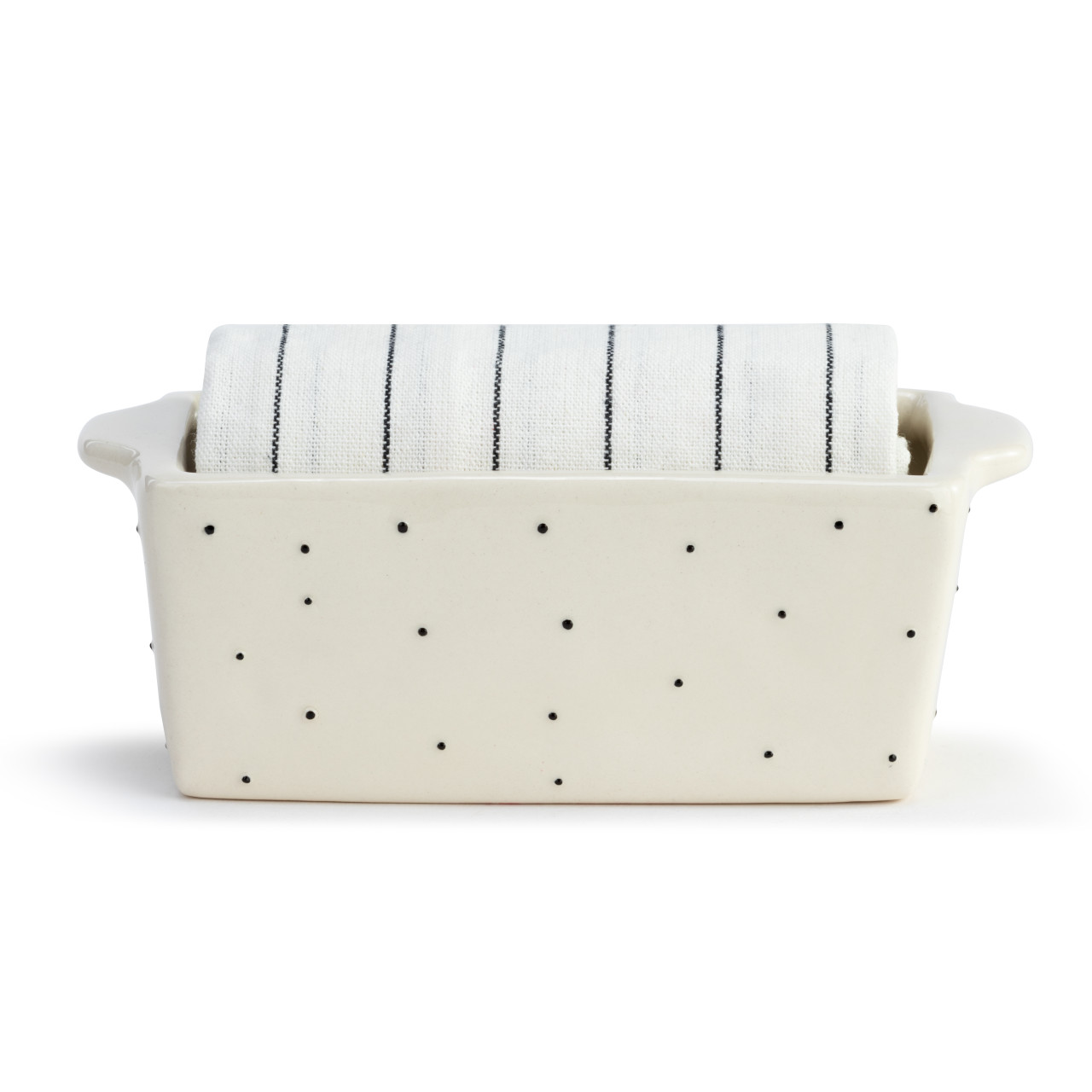 Mini Loaf Pan with Towel Set - Holiday Trees thumbnail