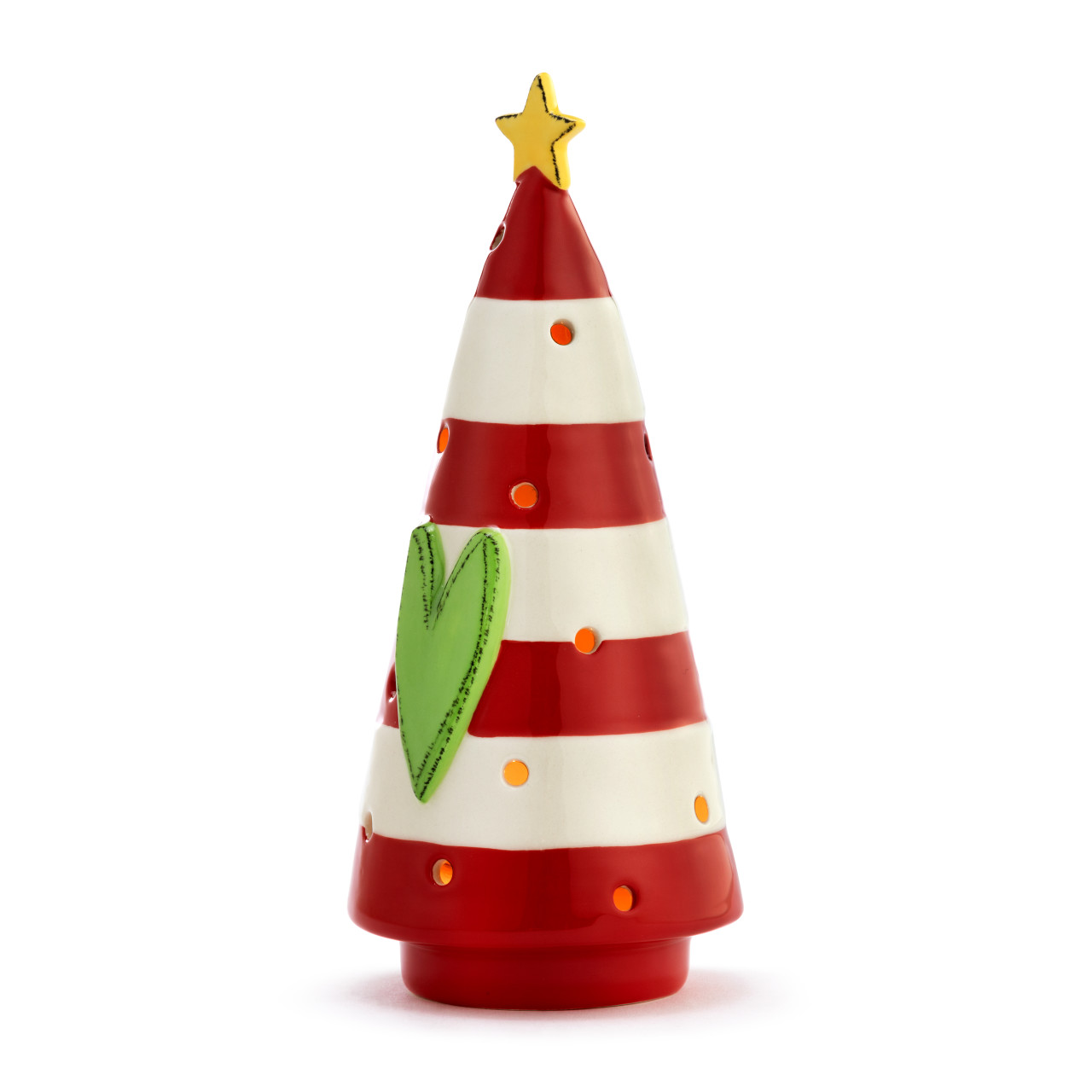 Ceramic Tree - Red & White Stripes thumbnail
