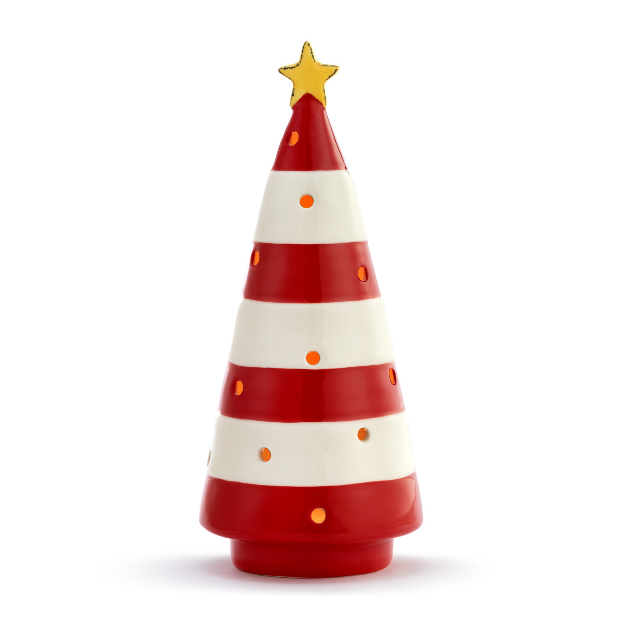 Ceramic Tree - Red & White Stripes thumbnail