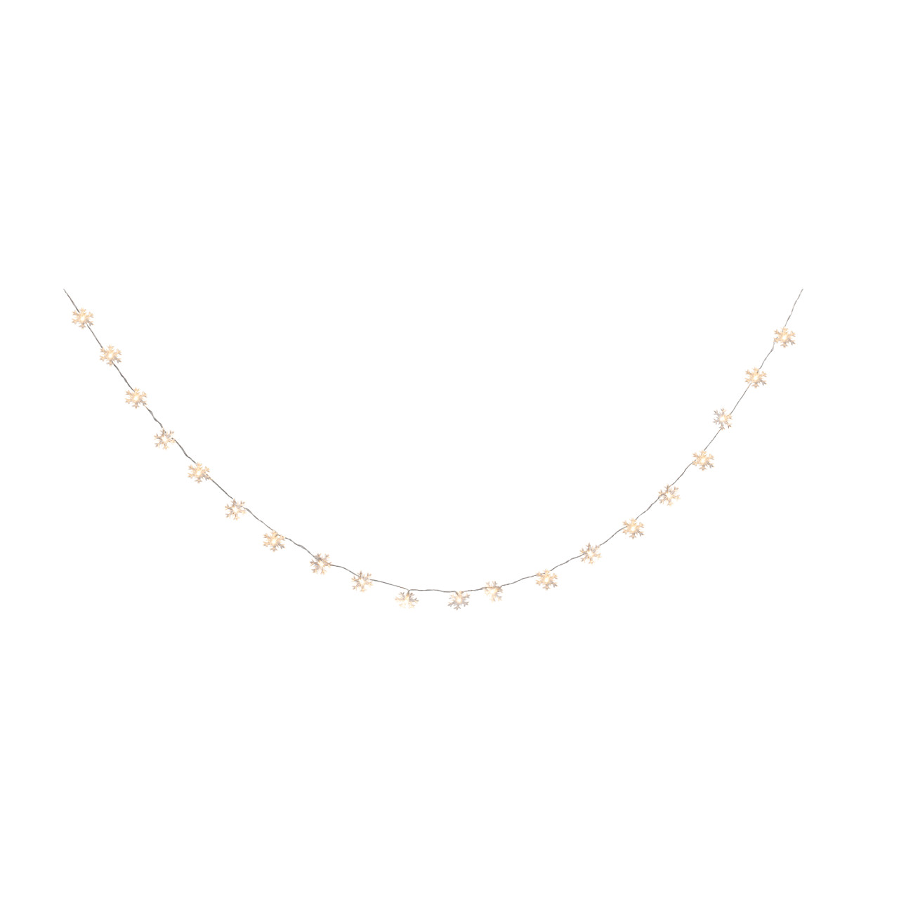 Lit Snowflake Garland thumbnail