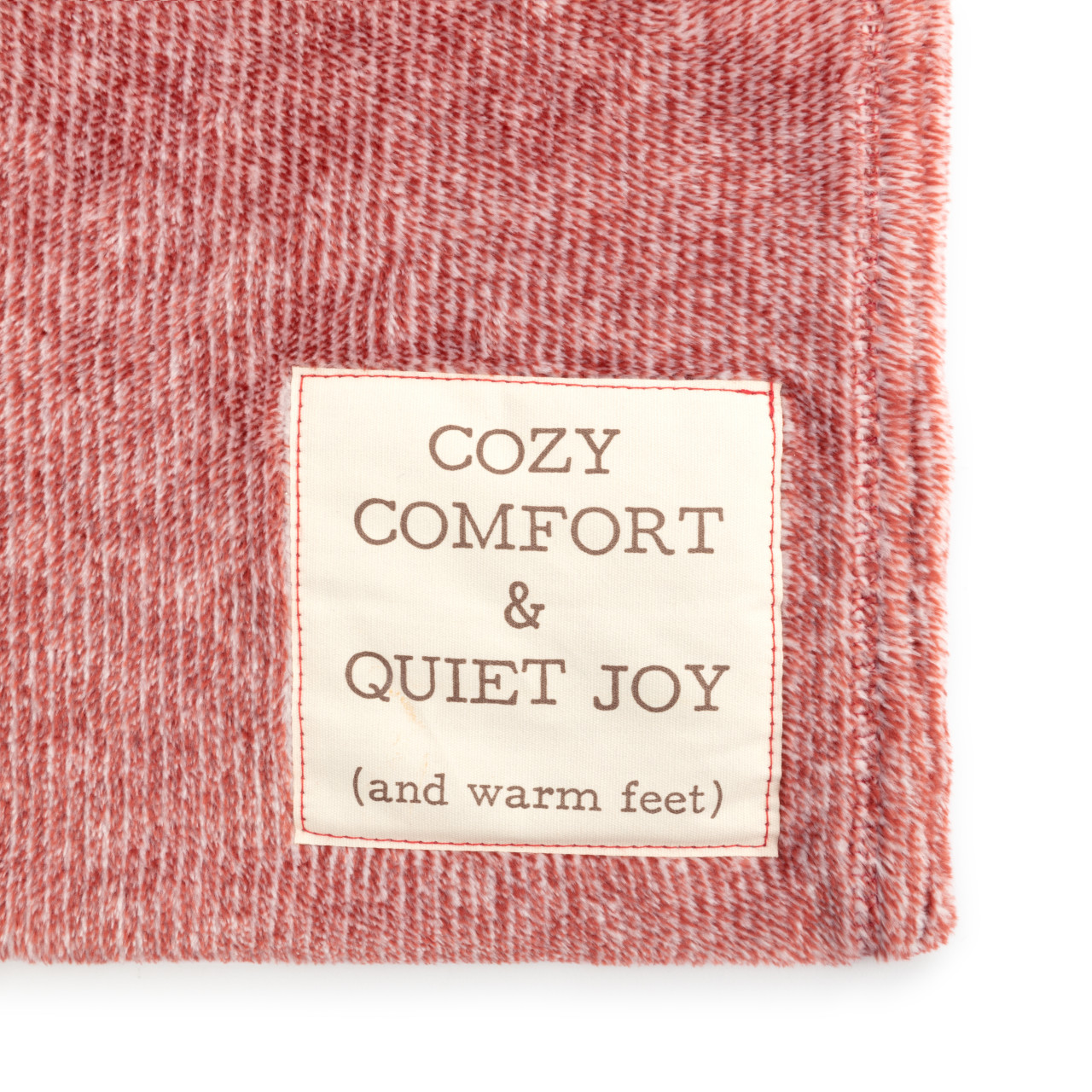 Cozy Time Red Holiday Quiet Joy Foot Pocket Blanket 60" x 70" thumbnail