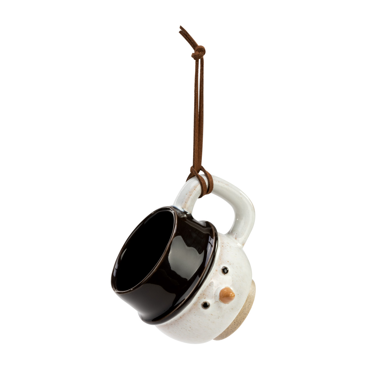 Snow Day Snowman Coffee Pod Mug Ornament 2" x 2.5" thumbnail