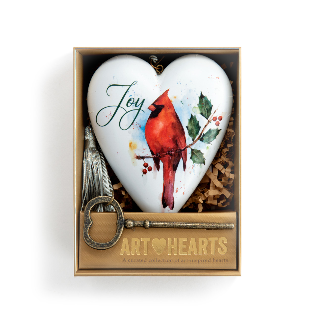 Christmas Cardinal Joy Art Heart thumbnail