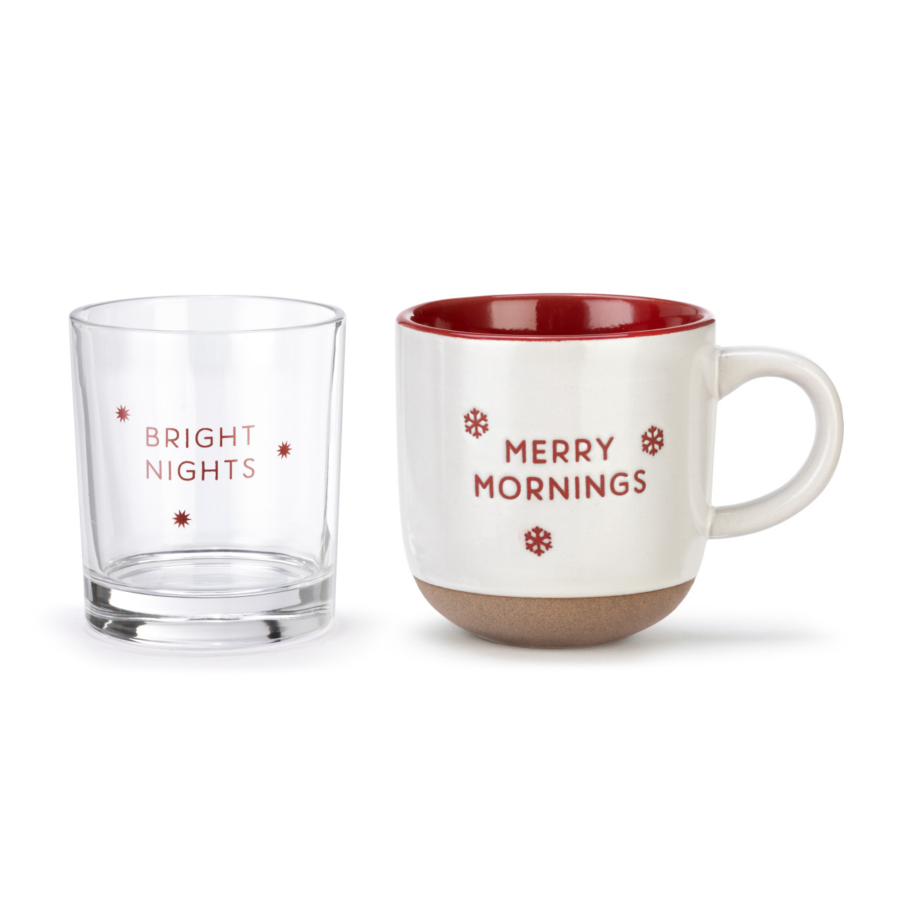 Merry & Bright Christmas Mug & Glass Set thumbnail