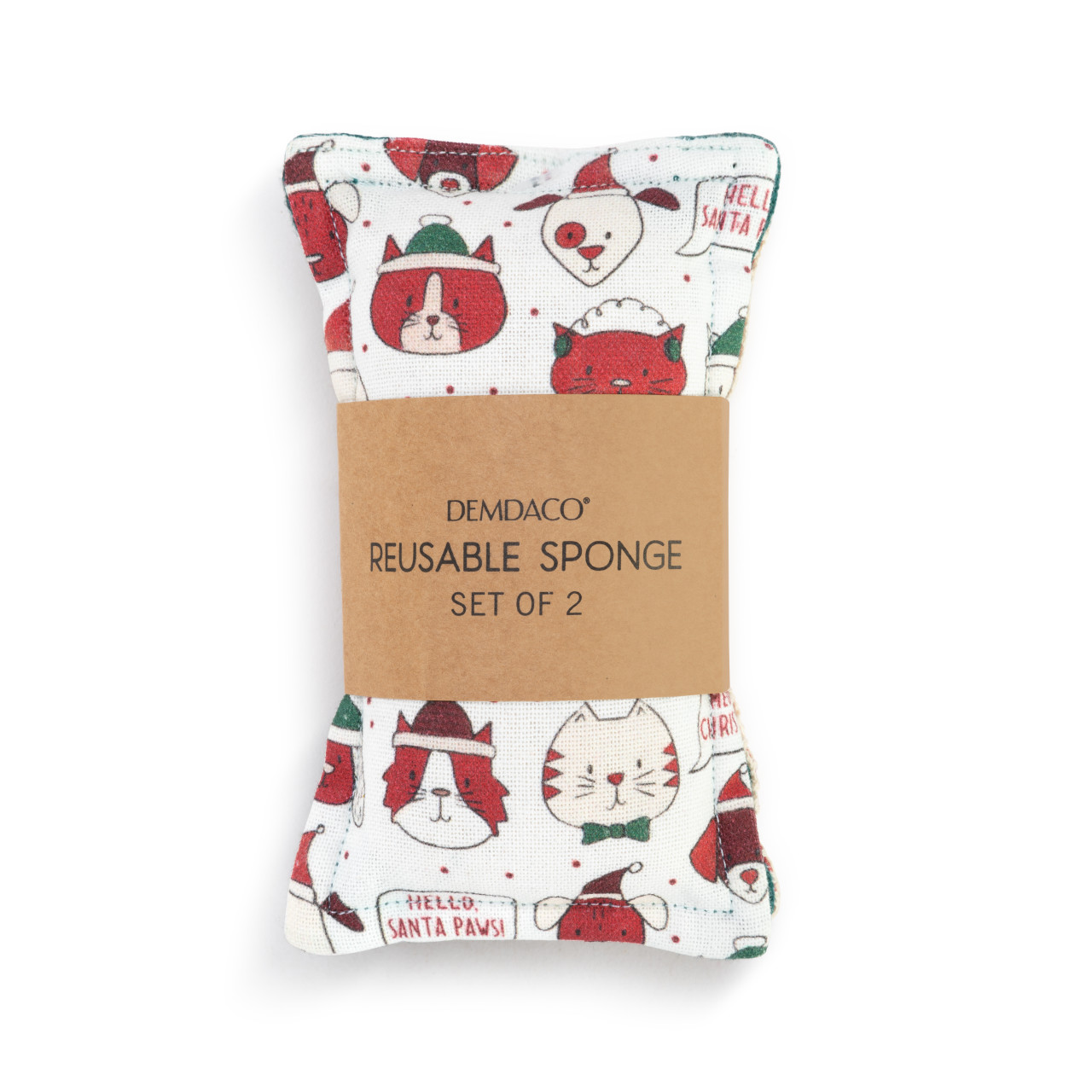 Happy Howl-idays Kitchen Sponge - Set of 2 thumbnail