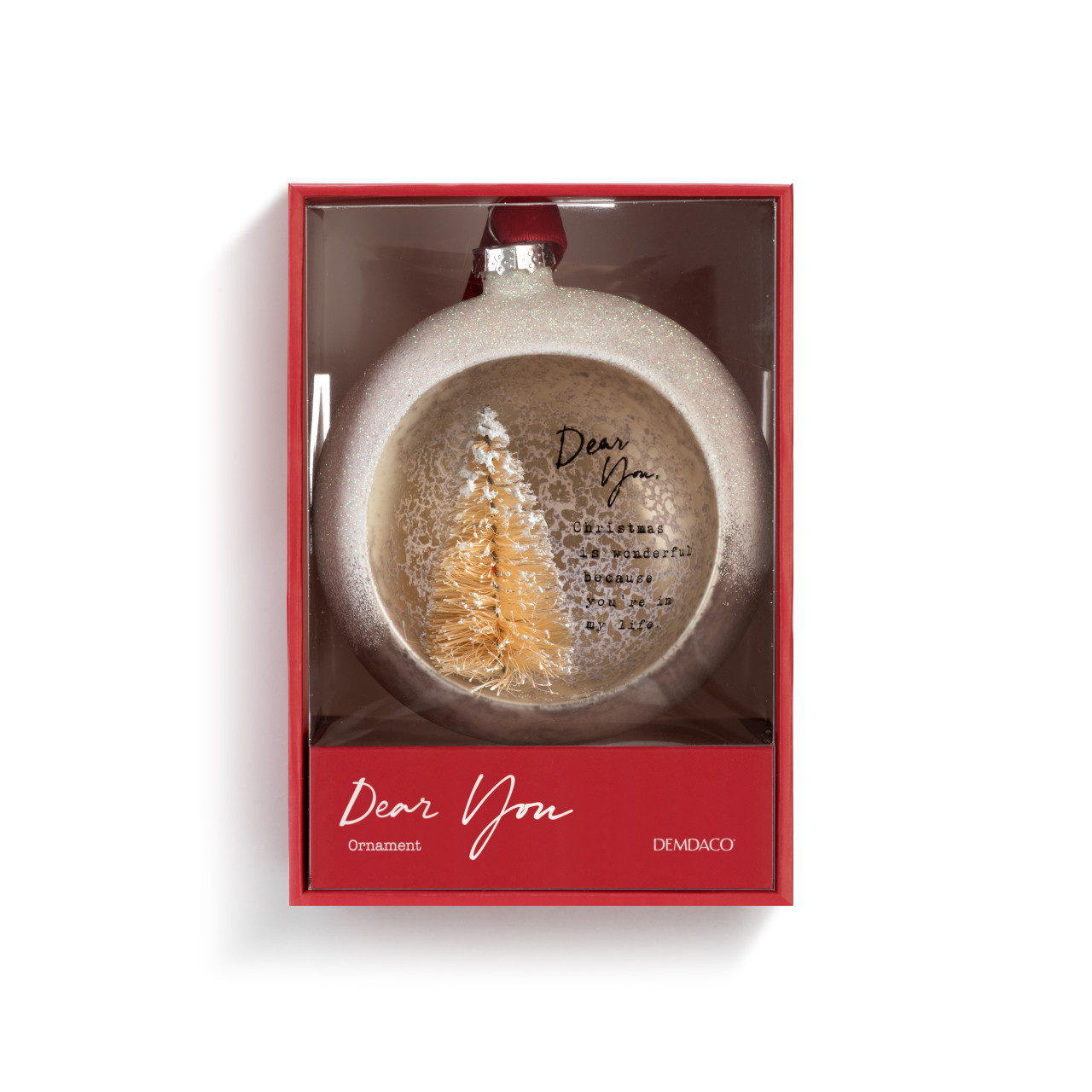 Dear You Cloche Ornament - Christmas thumbnail